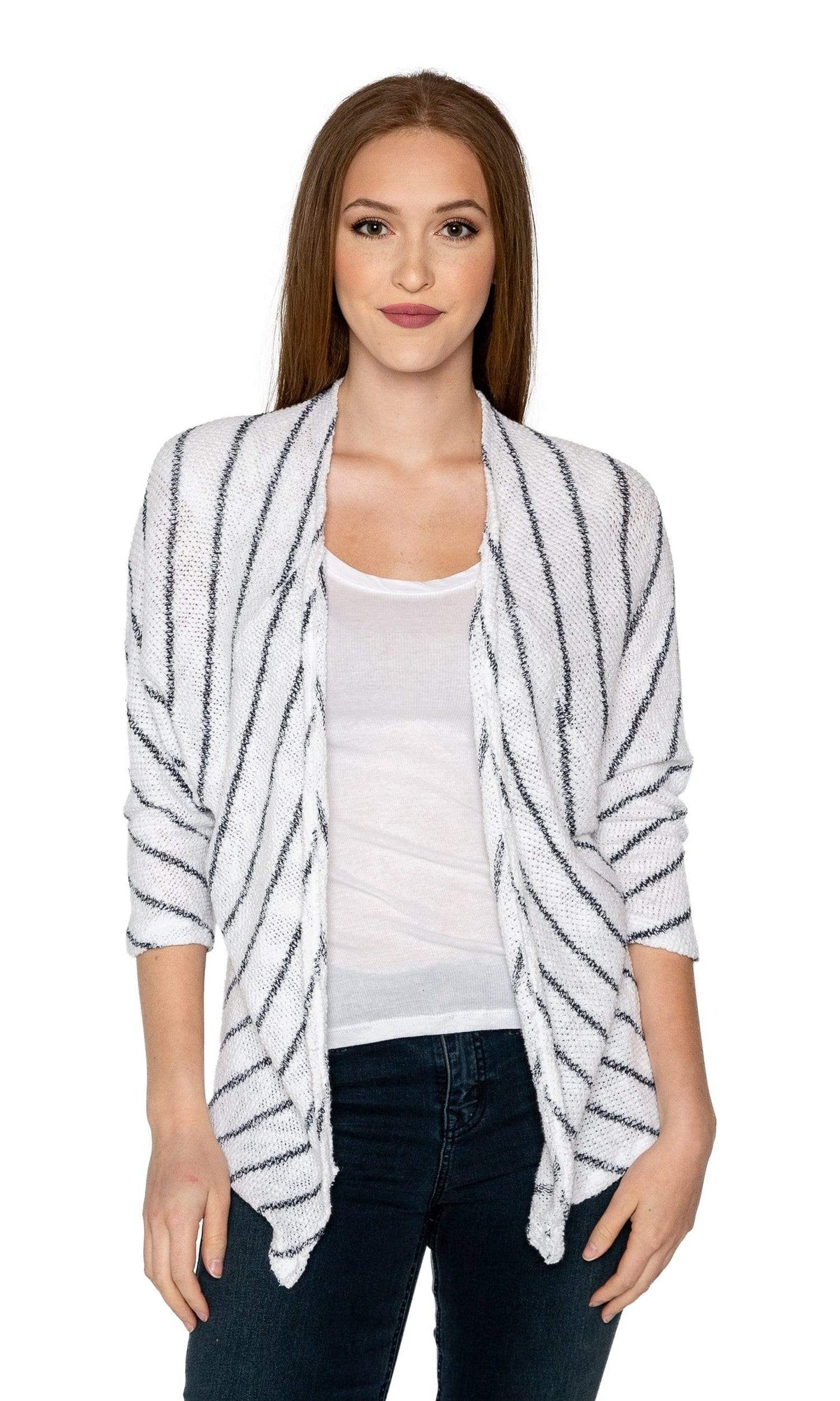 Velvet by Graham &amp; Spencer Calera Striped Dolman Knit Cardigan