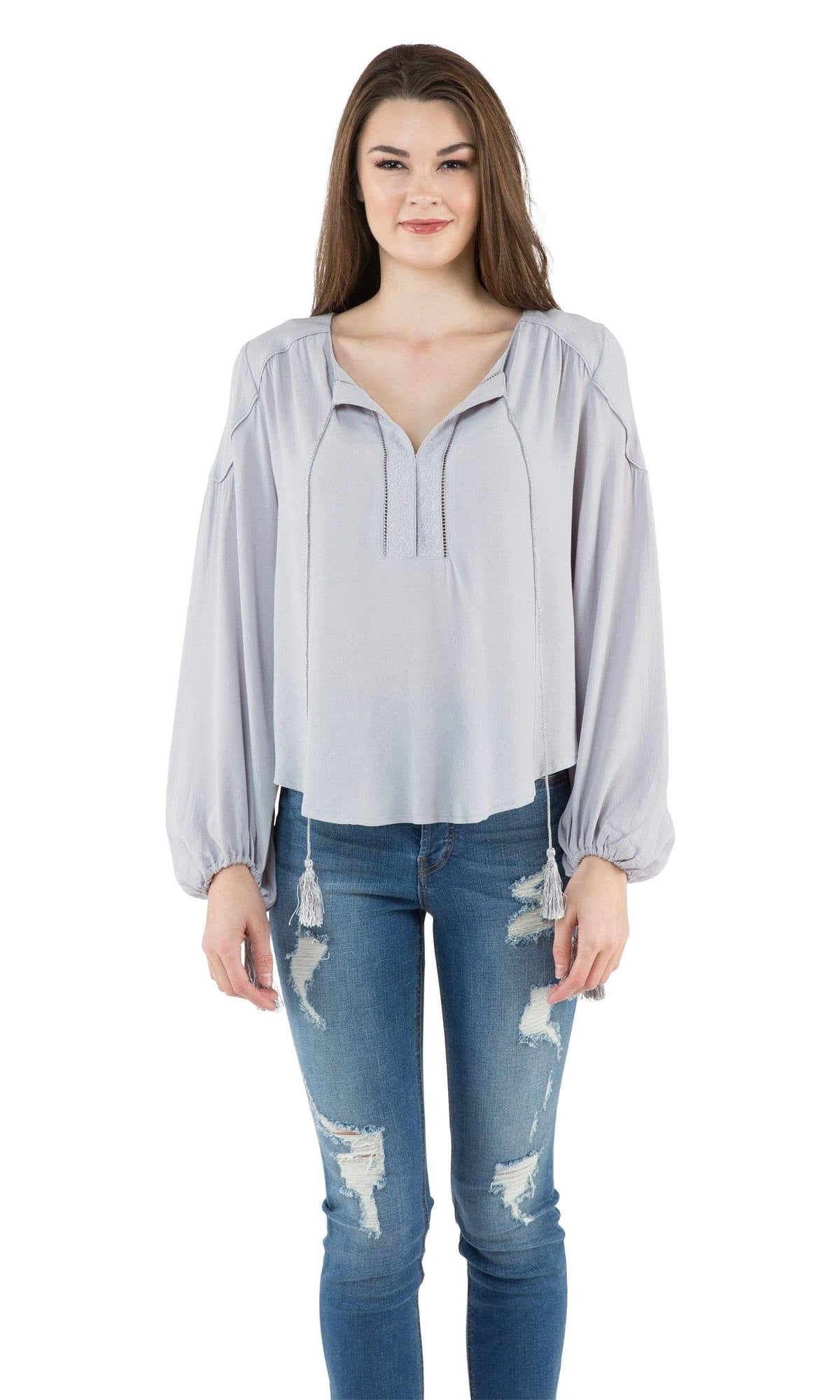 ASTR Ida Tassle Blouse