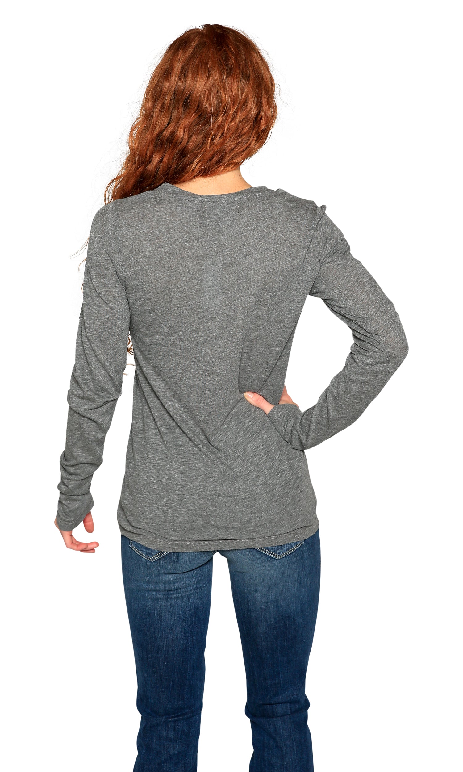Velvet by Graham and Spencer Zofina05 Gauzy Whisper Crewneck Top - Charcoal Grey