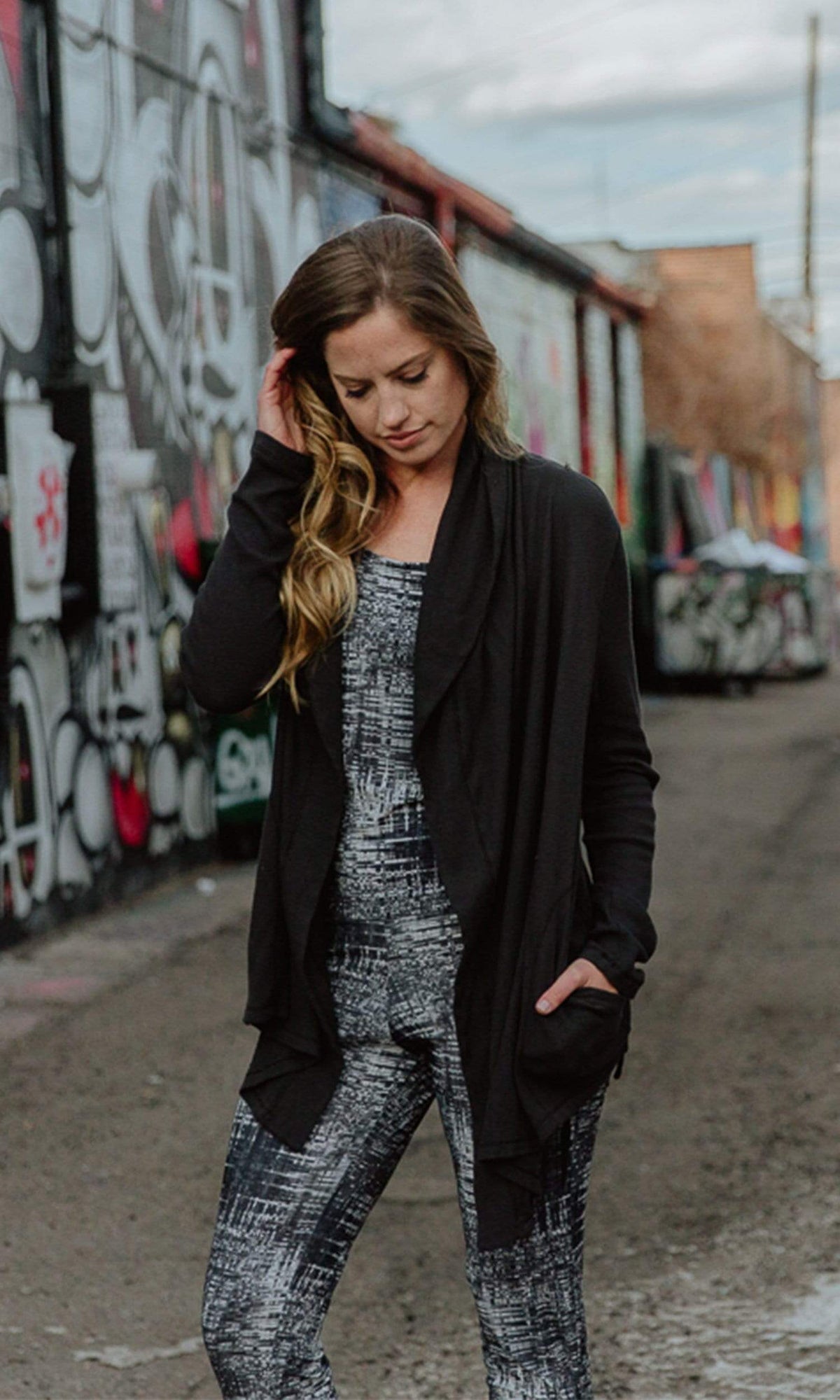 Velvet by Graham &amp; Spencer Havana Baby Thermal Drape Cardigan