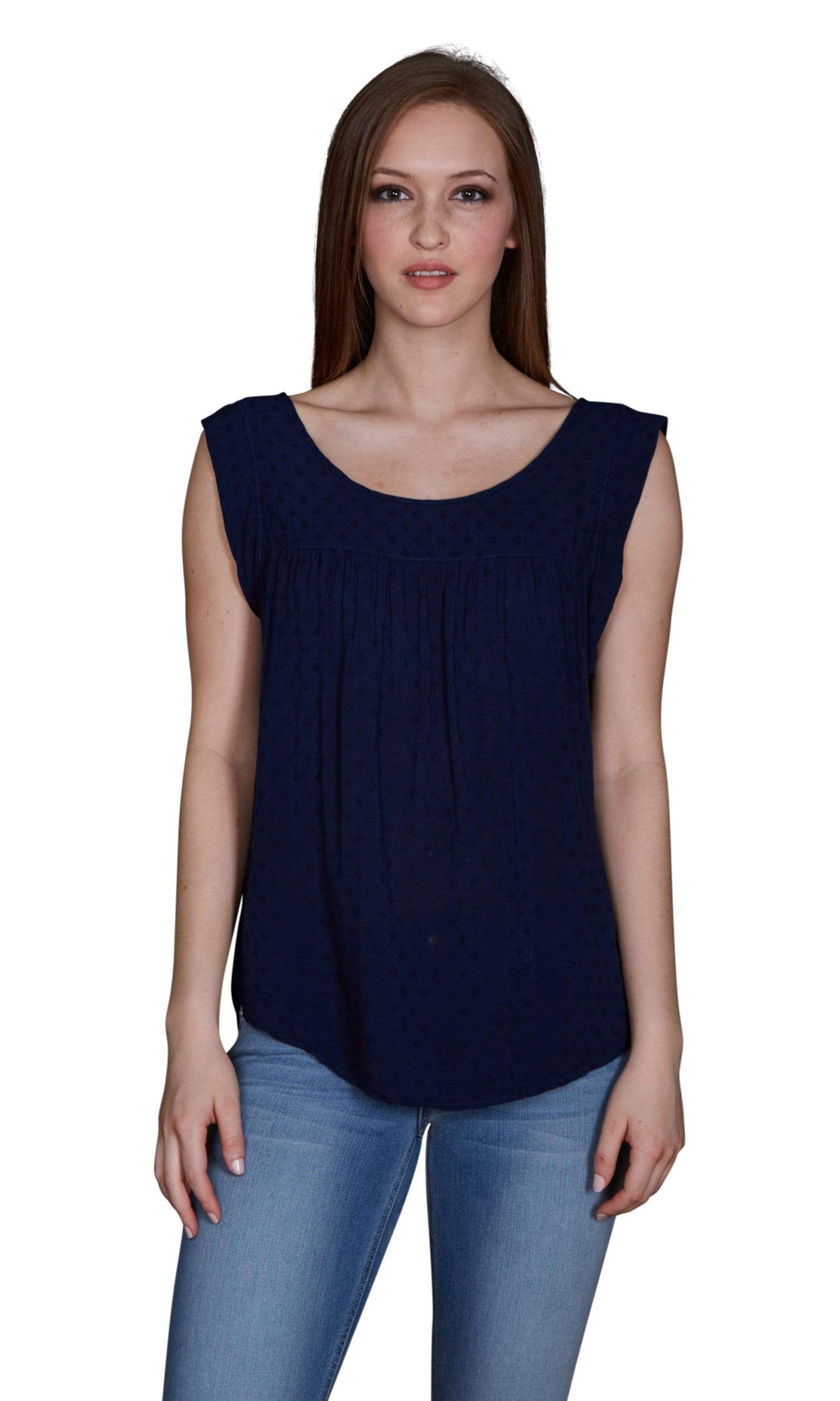 Velvet by Graham & Spencer Anatasia Dobby Challis Top