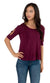 Velvet by Graham & Spencer Janey Textured Knit Cut Out Tee