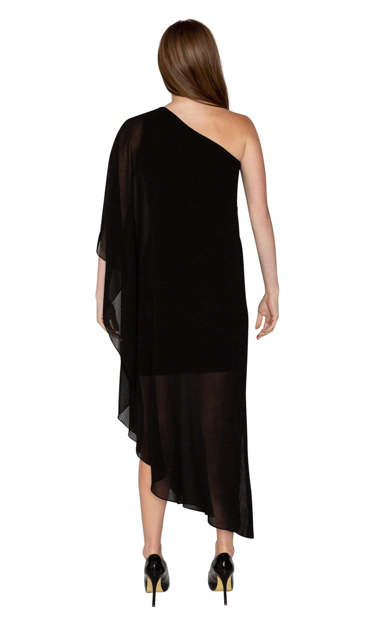 Analili Jasmine One Shoulder Drape Dress