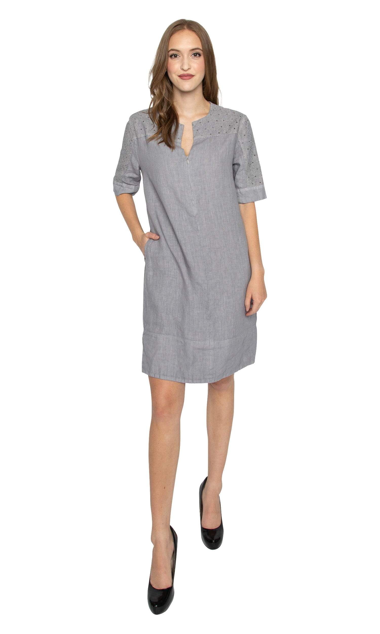 harris cotton linen dress Haris Cotton Linen Shift Dress
