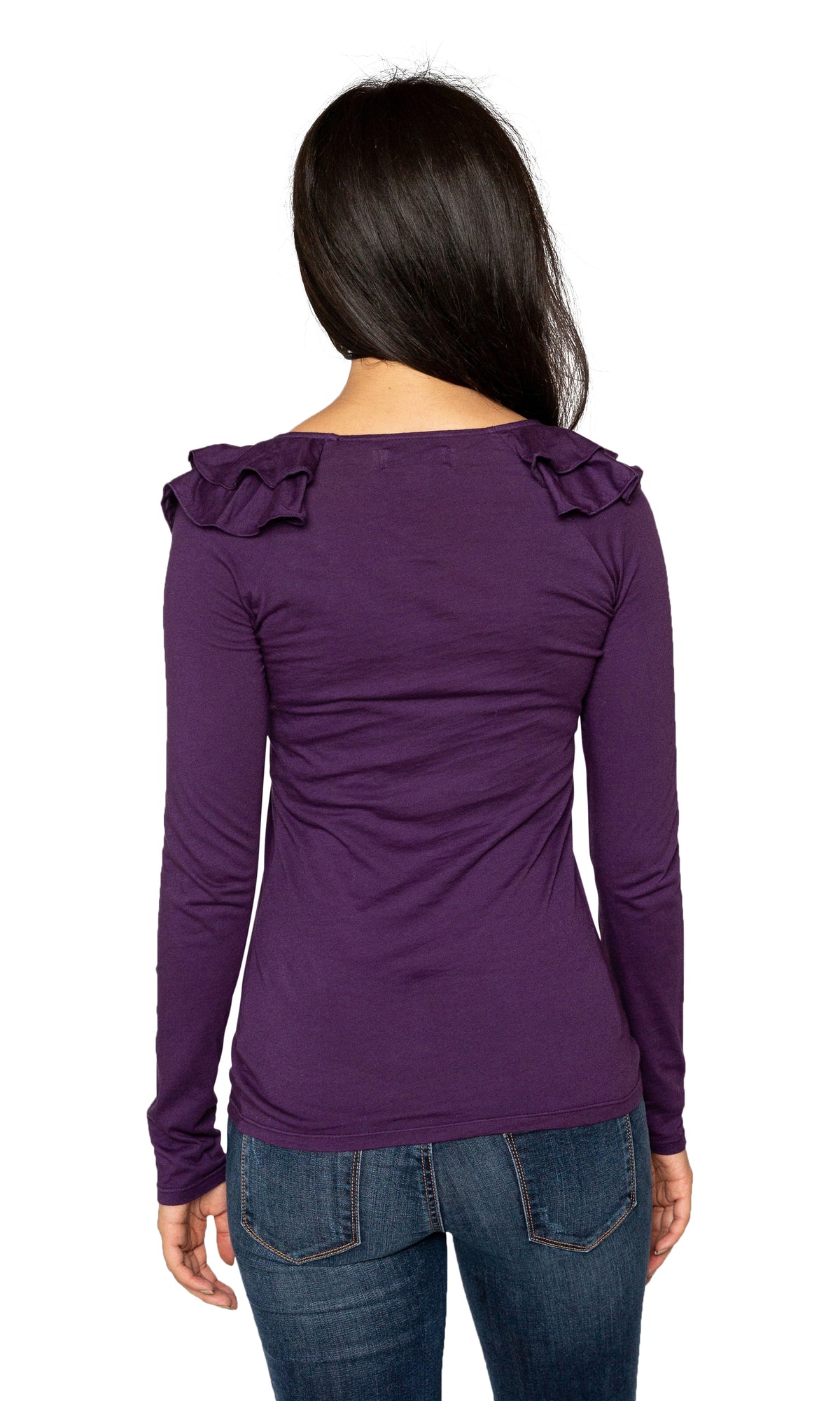 Velvet by Graham &amp; Spencer Yancy03 Ruffle Shoulder Top