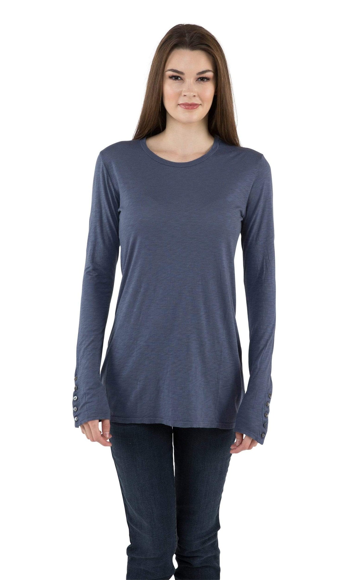 Velvet by Graham &amp; Spencer Suella Luxe Slub Button Cuff Top
