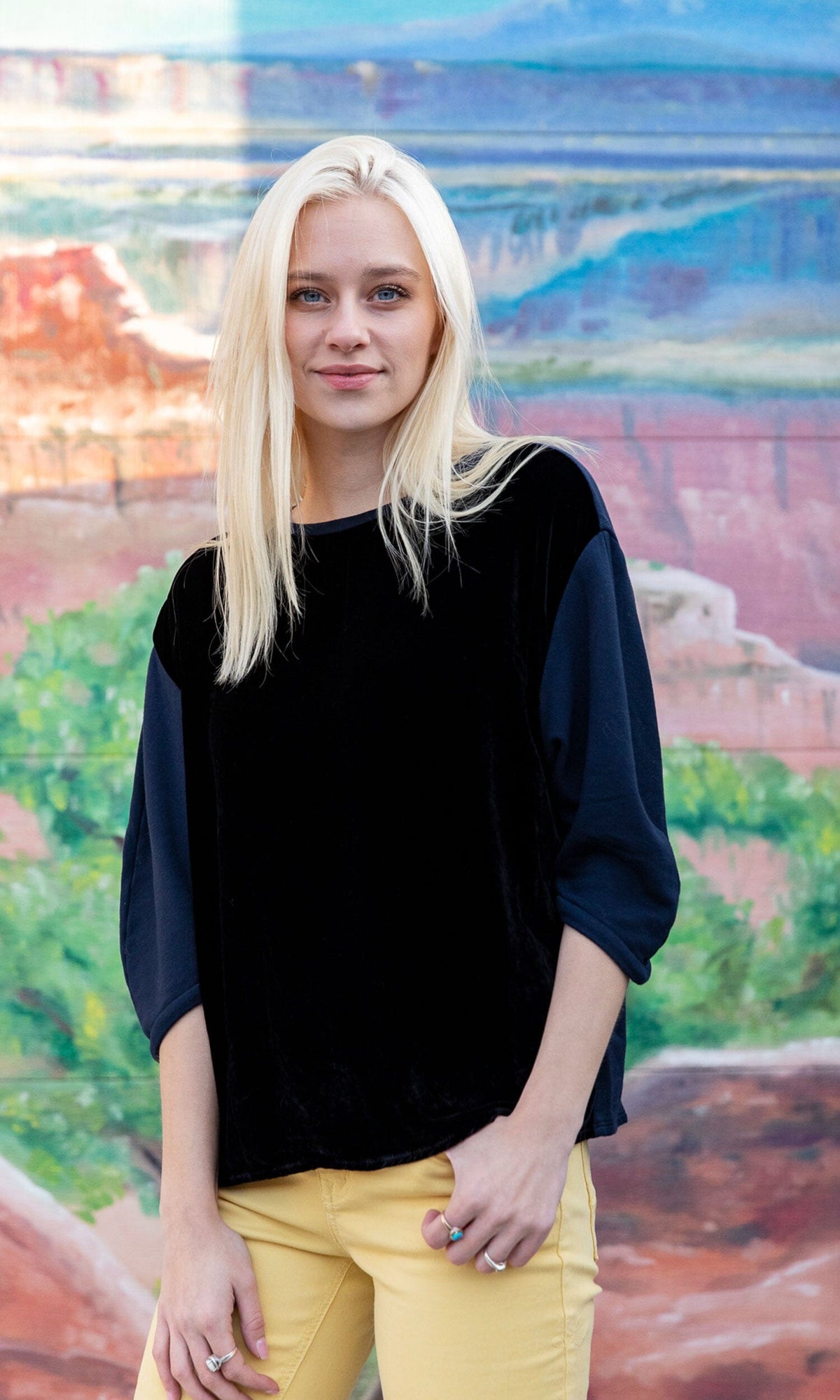 Velvet by Graham &amp; Spencer Berta Velvet Fleece Puff Sleeve Top