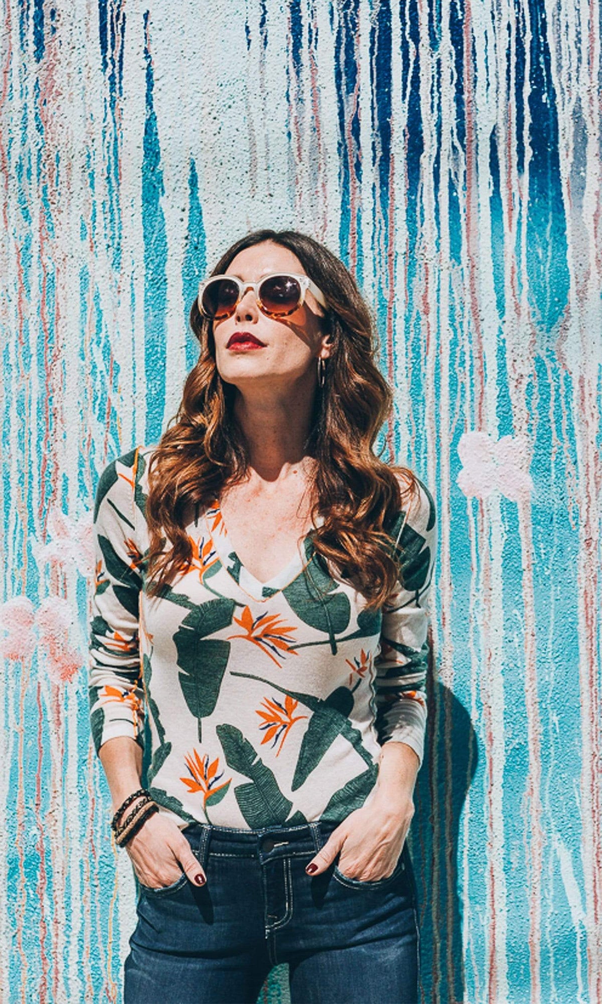 Knitwit Cashmere V Neck Pullover Sweater