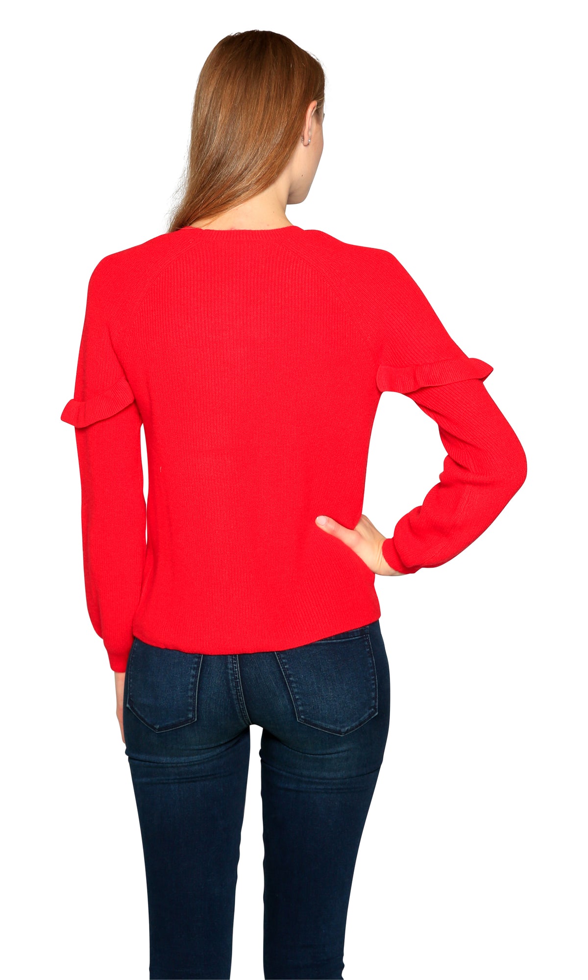 Velvet by Graham &amp; Spencer Dane Ruffle Cashmere Sweater