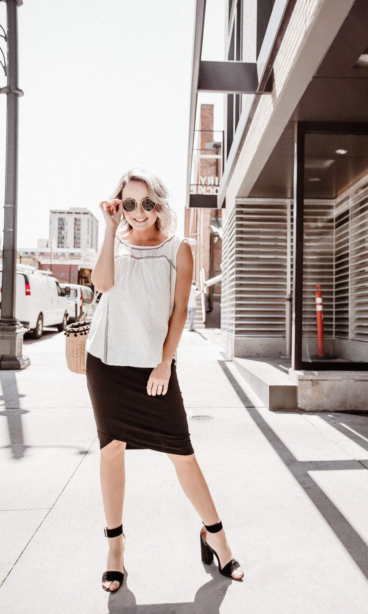 Velvet by Graham &amp; Spencer Asera Embroidered Crepe Sleeveless Top