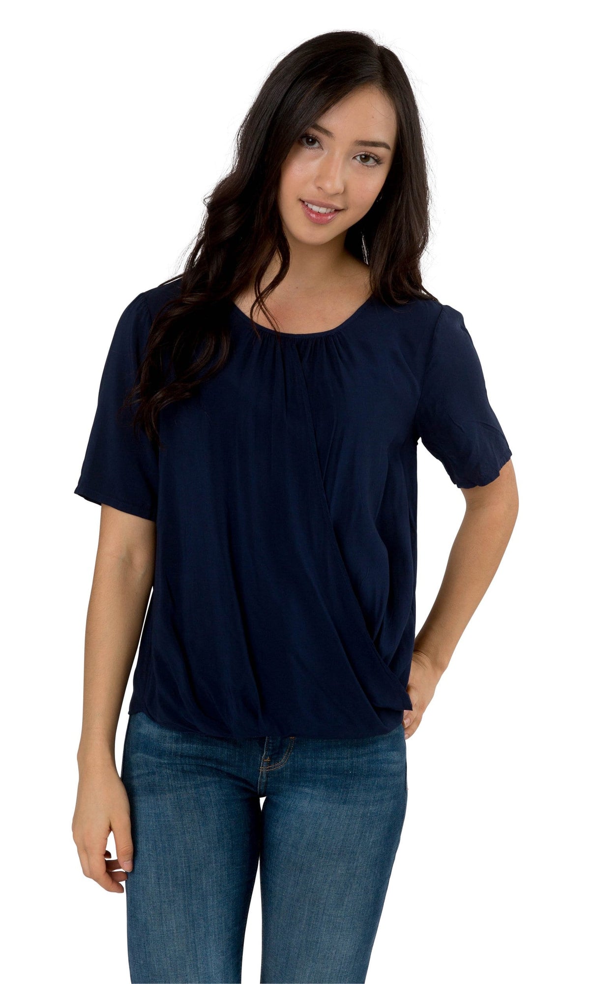 Velvet by Graham &amp; Spencer Aliss Wrap Front Challis Top