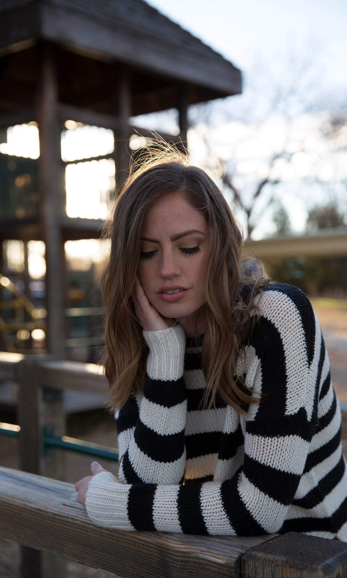 Velvet by Graham &amp; Spencer Maddilyn Stripe Crewneck Sweater