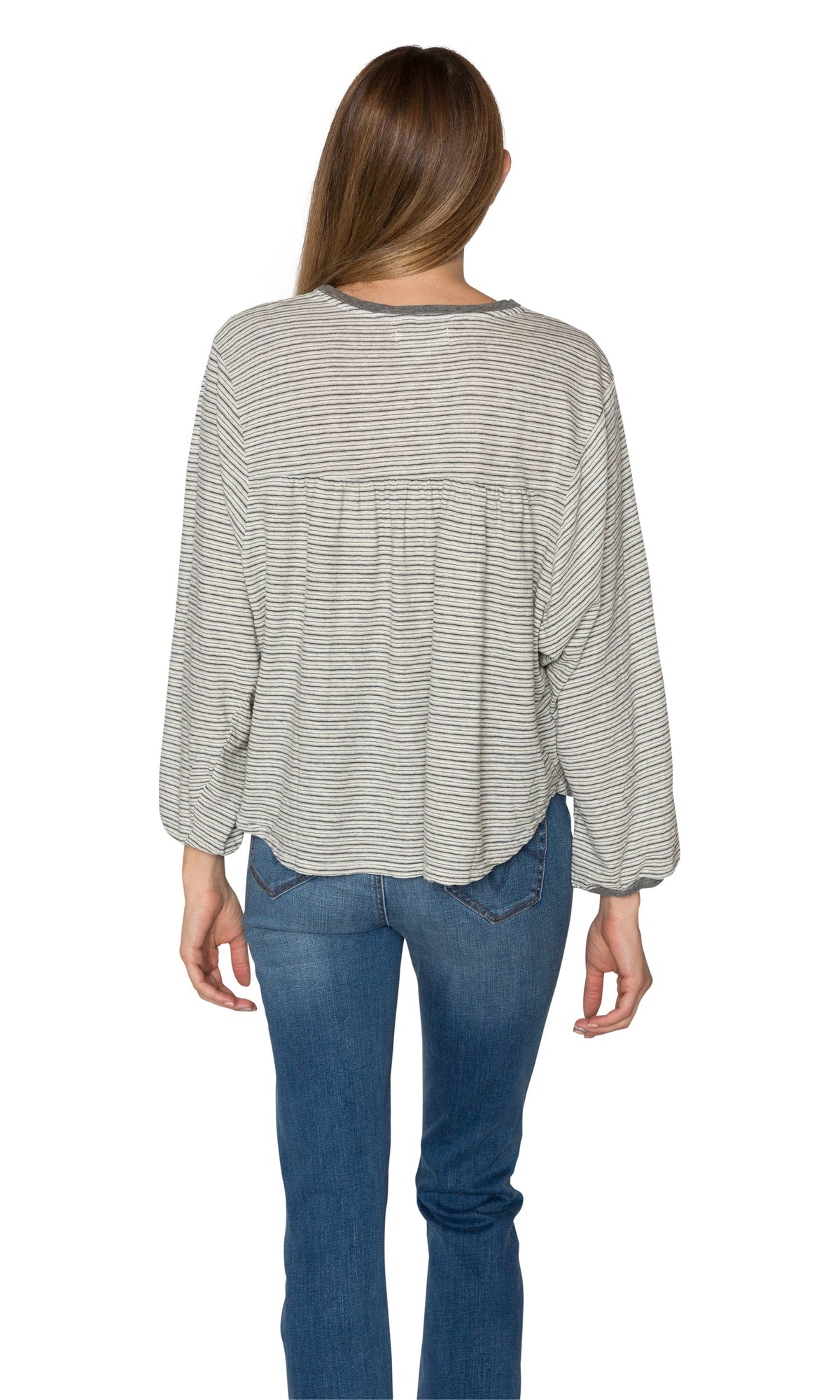 Velvet by Graham &amp; Spencer Nanelle Vintage Stripe 3/4 Sleeve Top