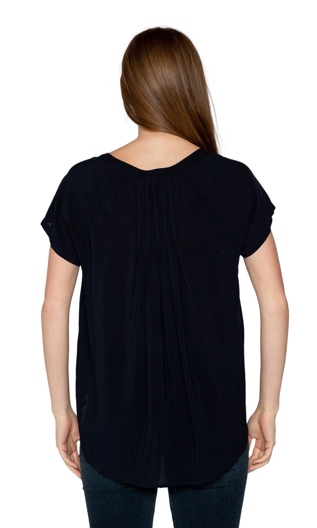 Velvet by Graham &amp; Spencer Goa Rayon Challis Short Sleeve Top