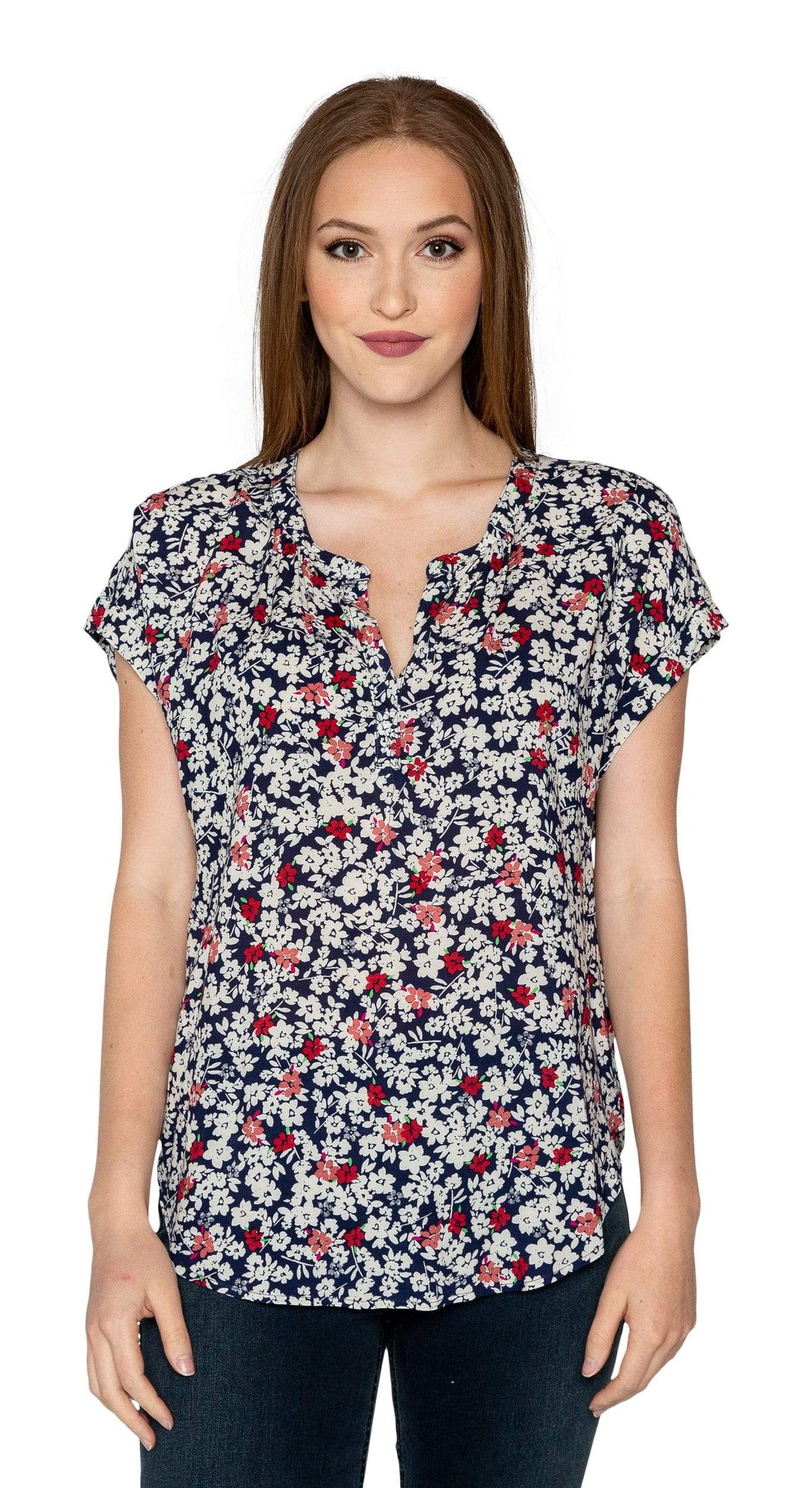 Velvet by Graham &amp; Spencer Yvetta Dahlia Floral Top