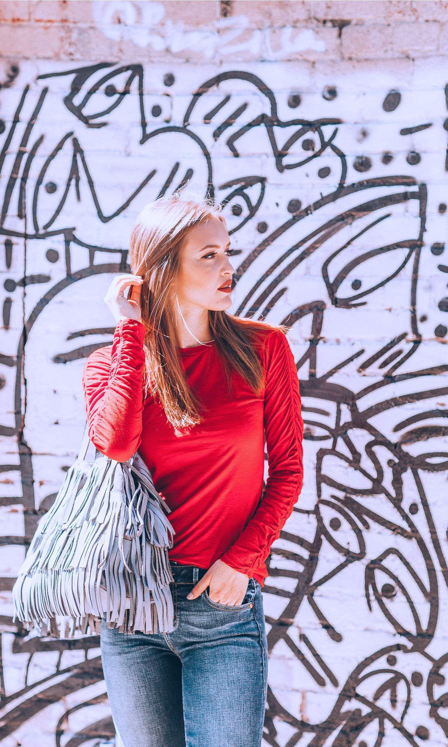 Velvet by Graham & Spencer Miss Shirred Sleeve Top