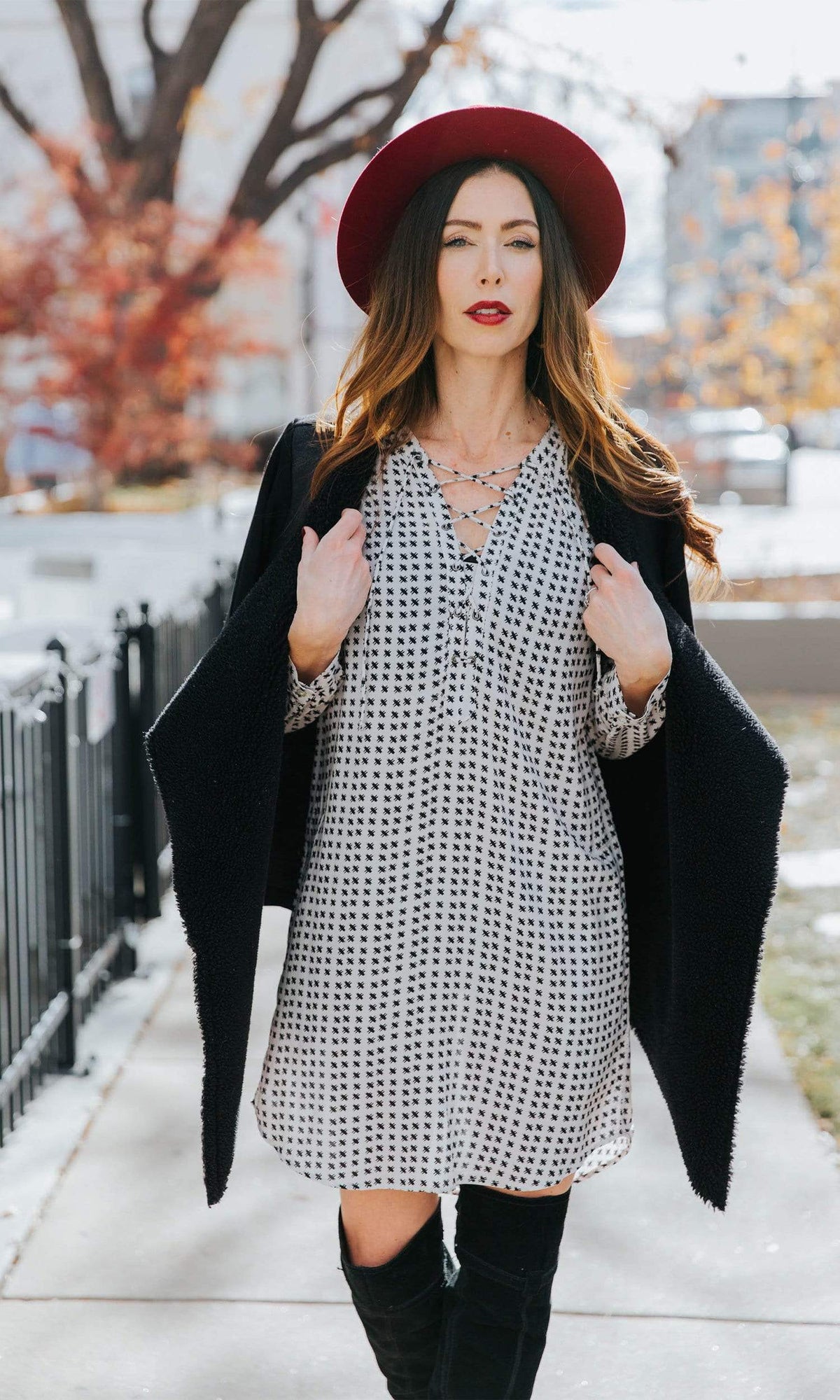 Velvet by Graham &amp; Spencer Zoey Lace Up Dress