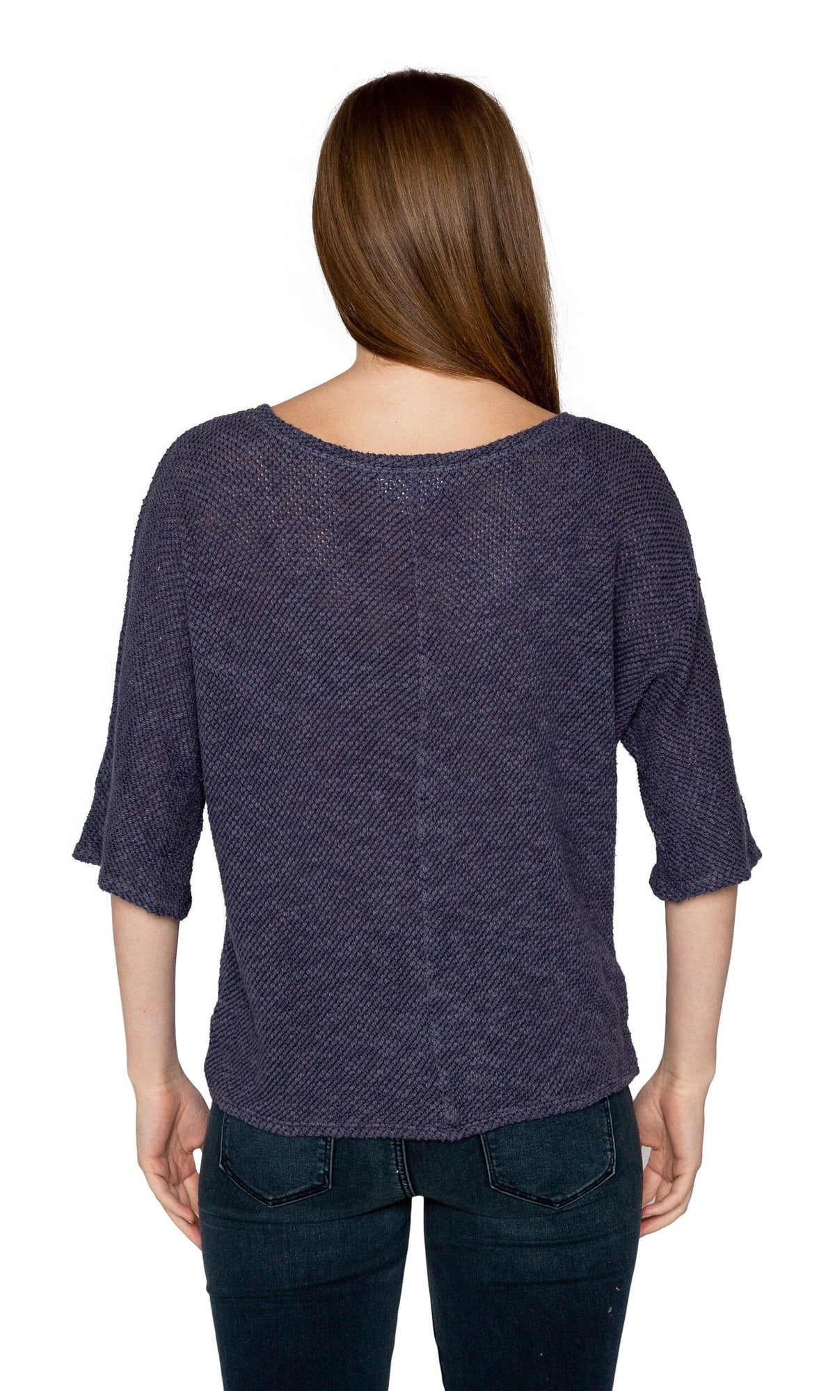 Velvet by Graham &amp; Spencer Dominika Cotton Crochet 3/4 Sleeve Top