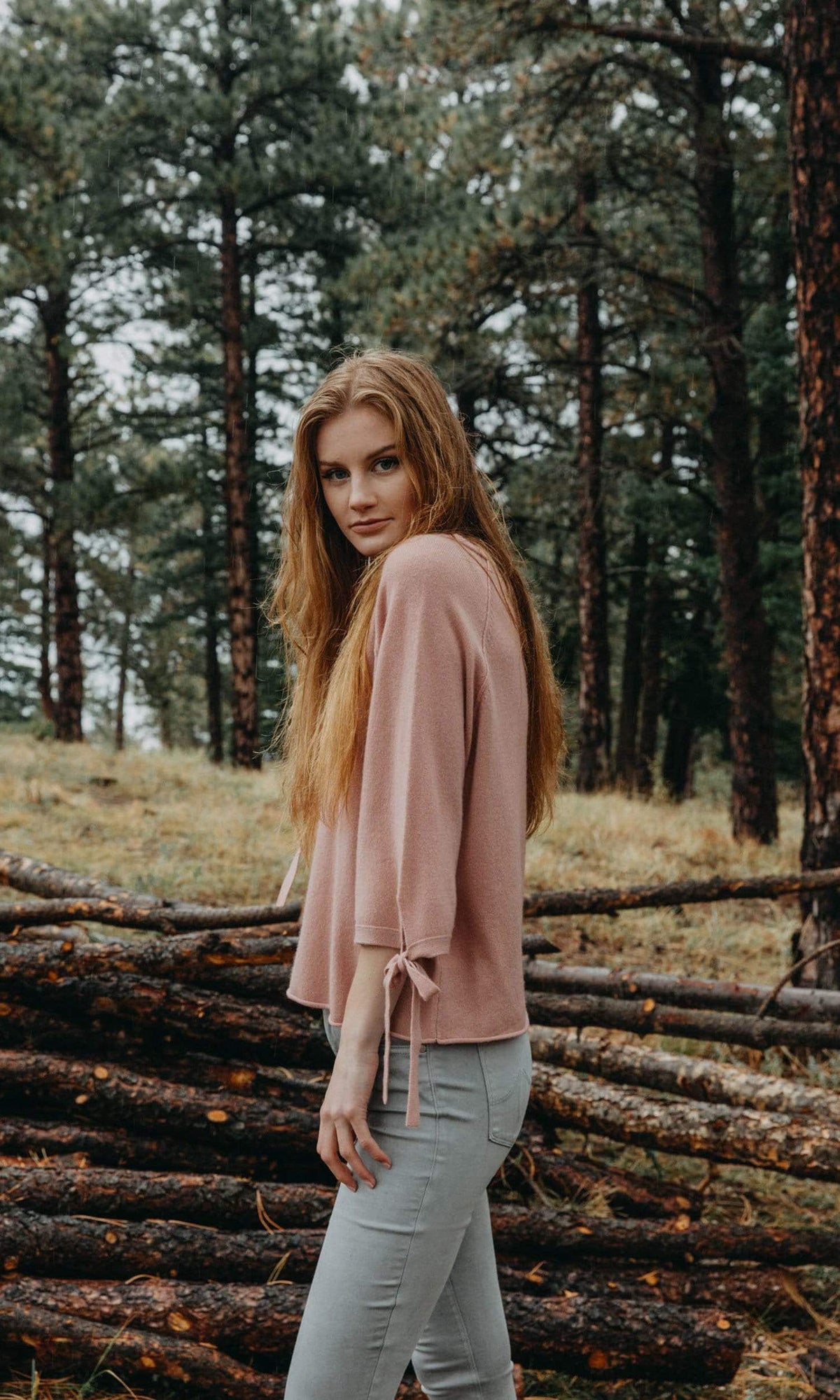 Velvet by Graham &amp; Spencer Nicolette Cashmere Tie Sleeve Sweater