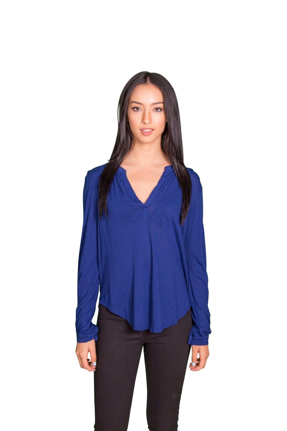 Velvet by Graham &amp; Spencer Chrishelle Luxe Slub Henley Top