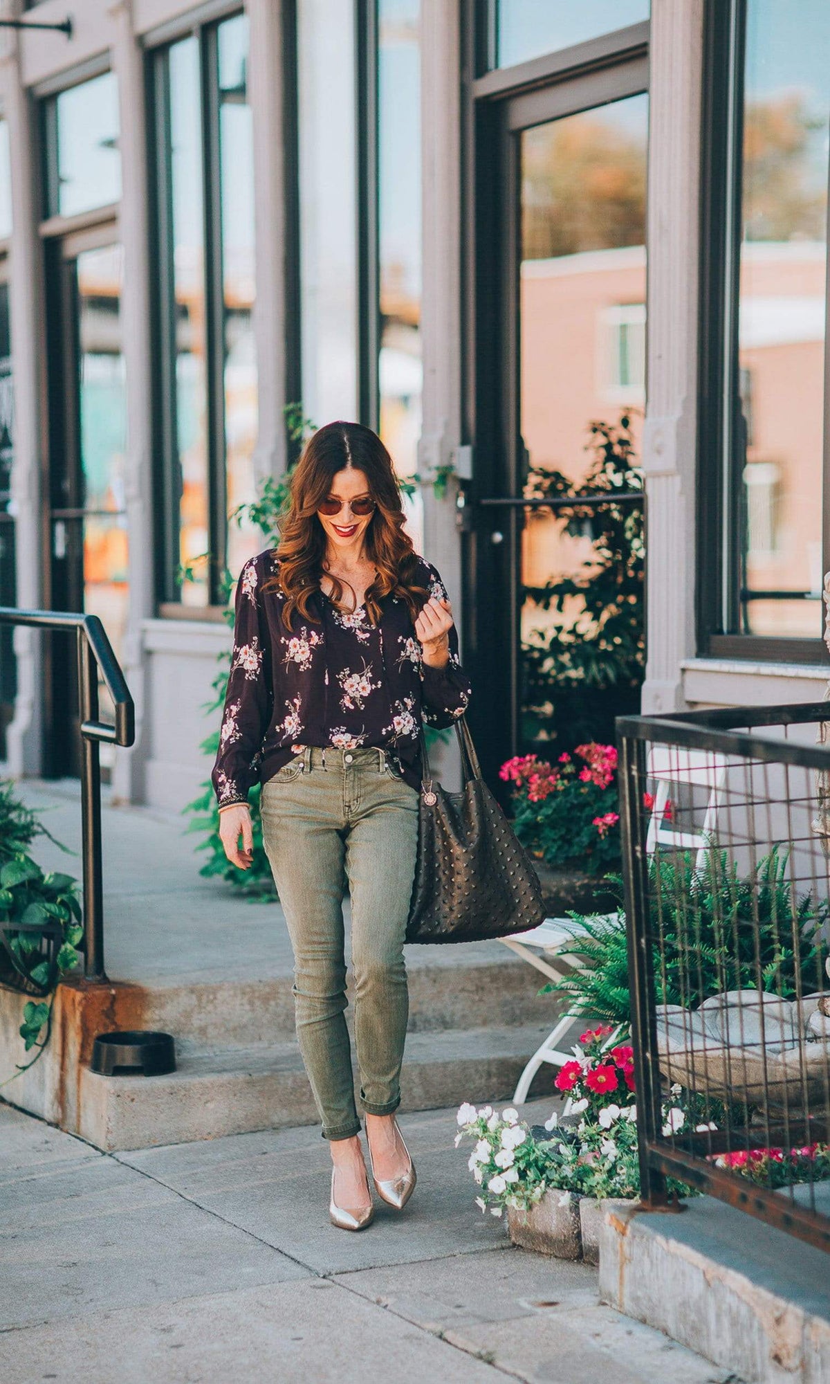 Velvet by Graham &amp; Spencer Adanya Floral Printed Challis Peasant Top