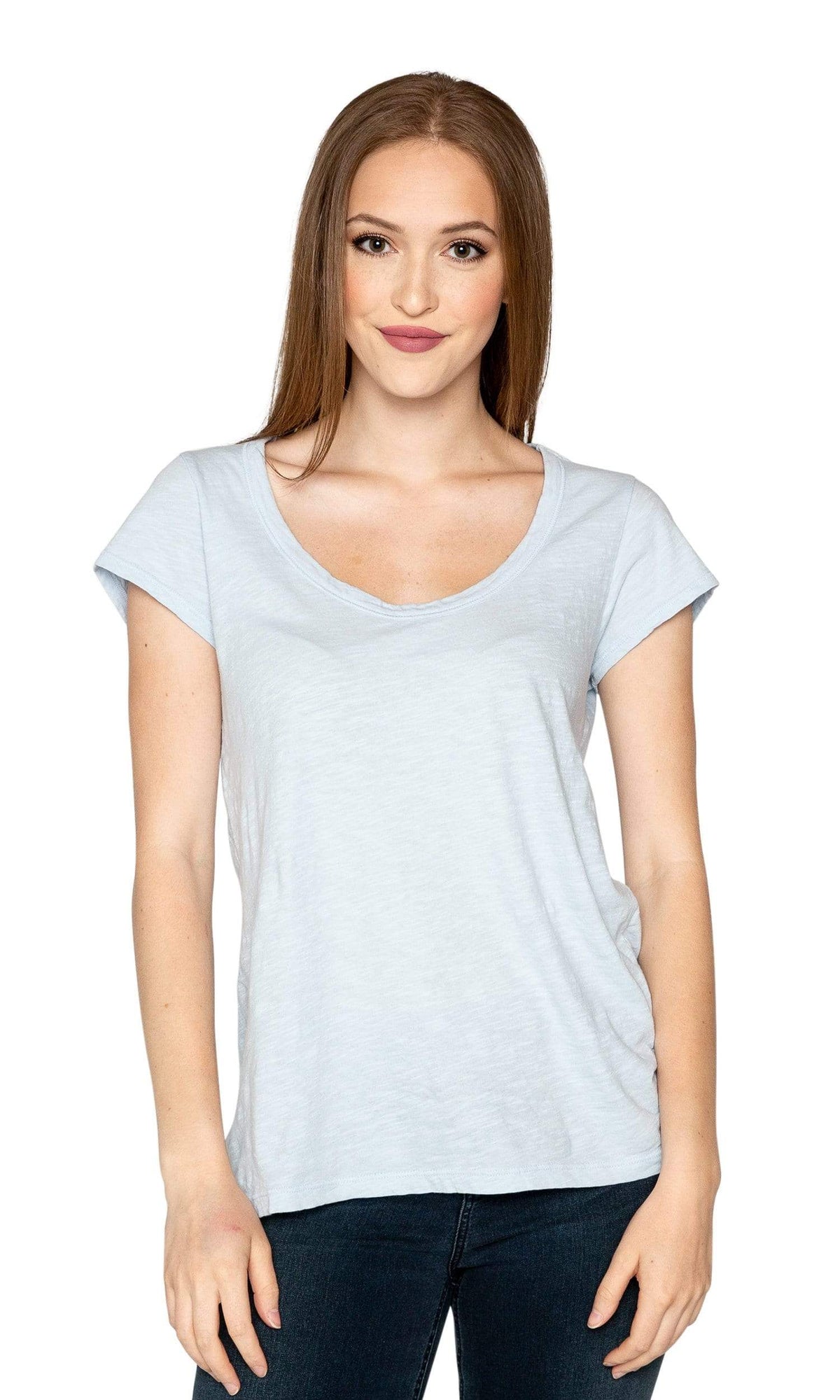 Velvet by Graham &amp; Spencer Kira Original Slub Scoop Neck Tee