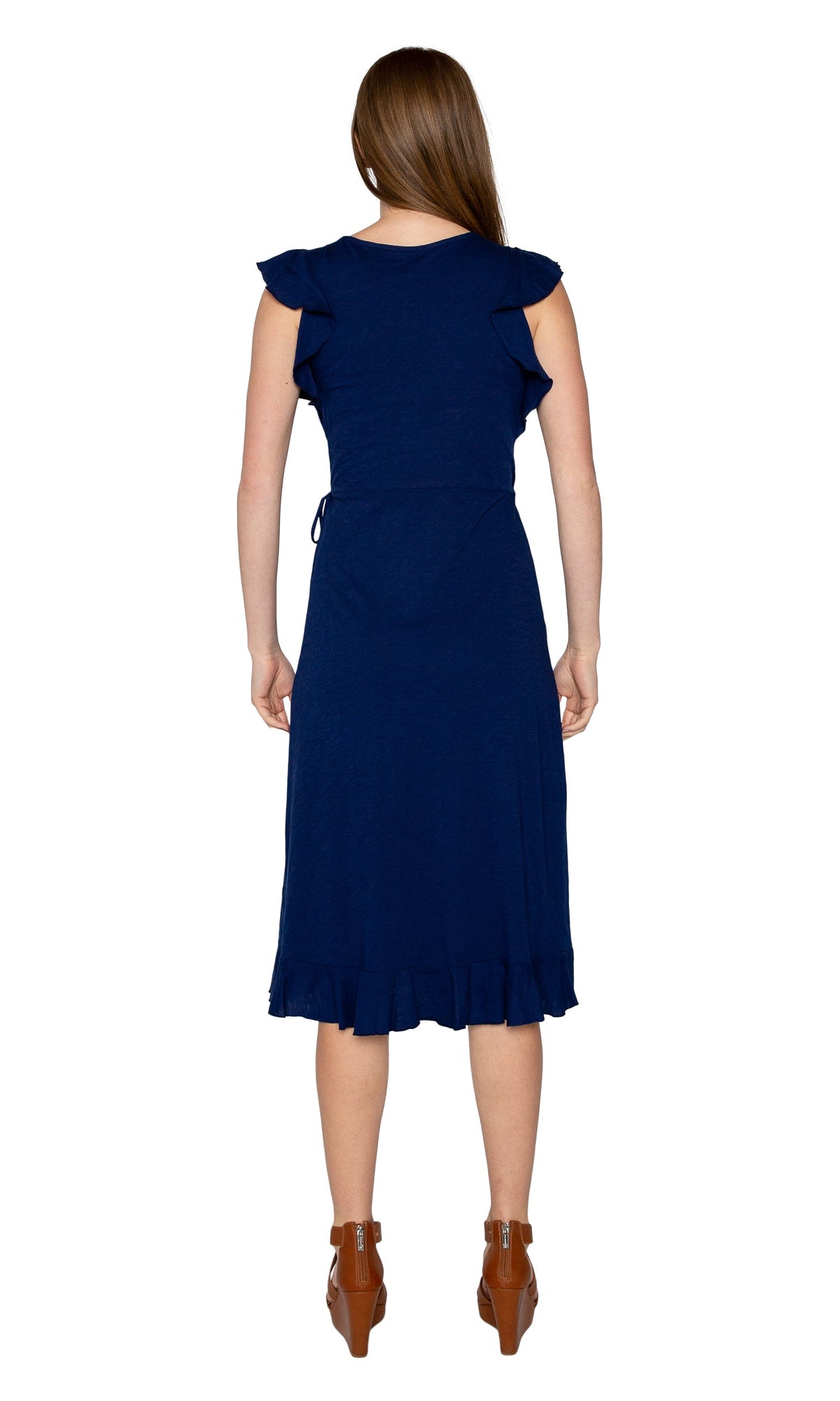 Velvet by Graham &amp; Spencer Sedona Cotton Slub Ruffle Wrap Dress