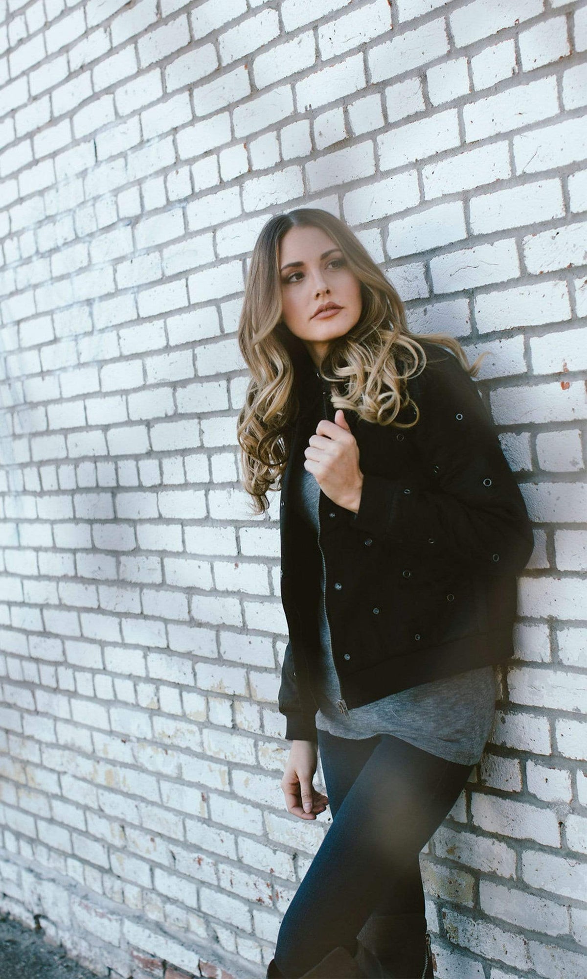 Velvet by Graham &amp; Spencer Viviette Grommet Bomber Jacket