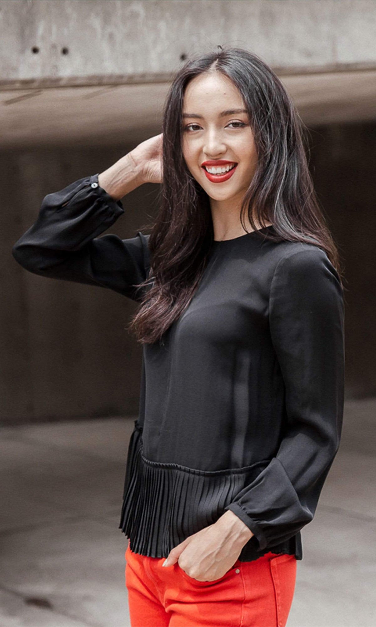 Rebecca Taylor Pleat Top