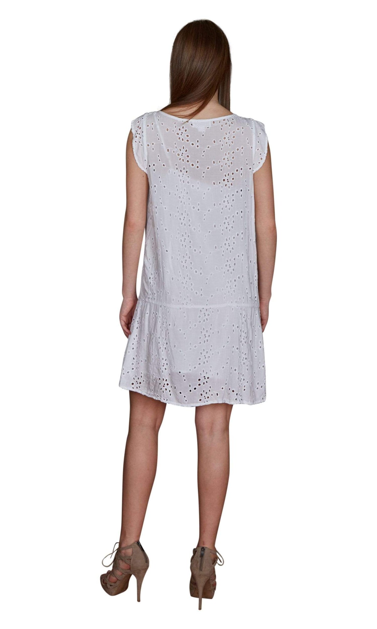 Velvet by Graham &amp; Spencer Airlina Eyelet Scoop Neck Dress