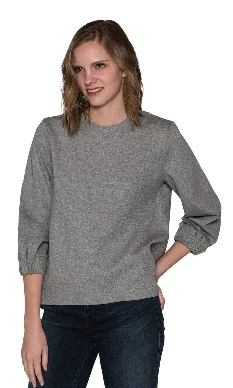 Caryn Vallone Gathered 3/4 Sleeve Top