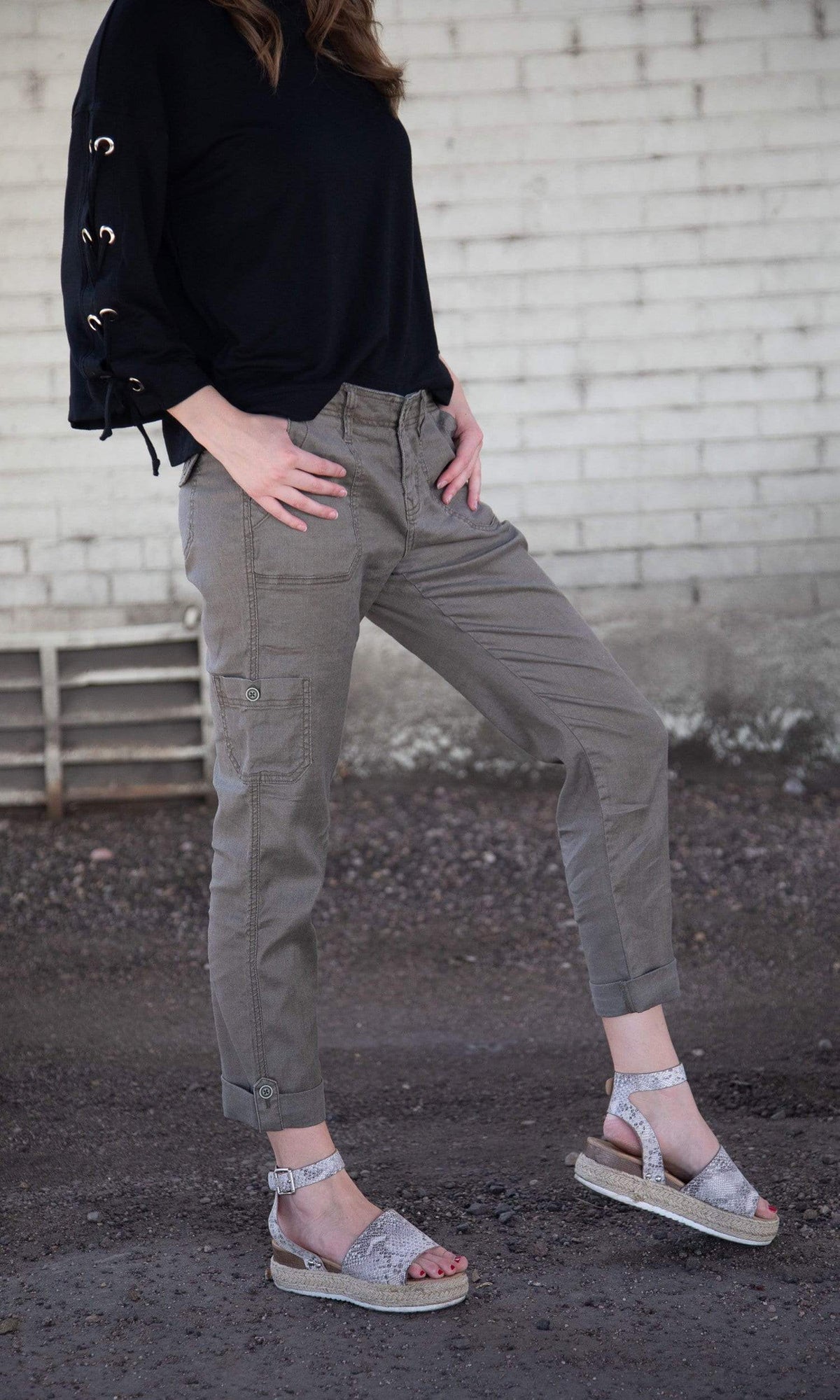 Level 99 Dayla Cargo Denim