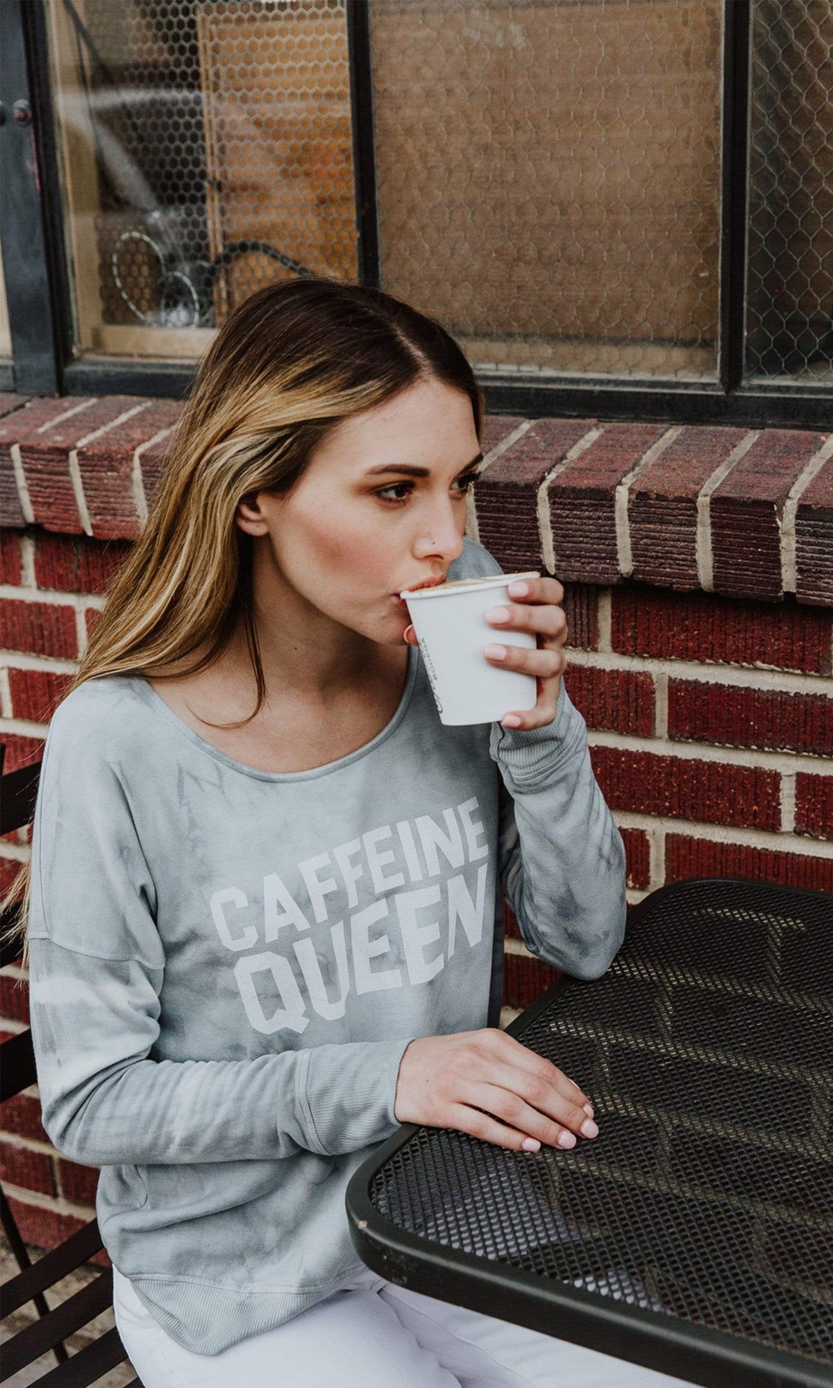 Sundown by River + Sky Caffeine Queen Sweatshirt