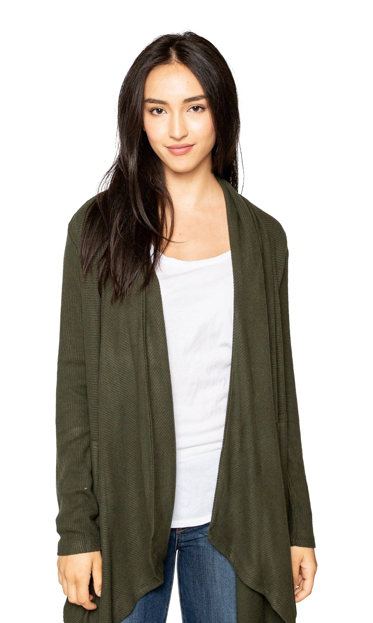 Velvet by Graham &amp; Spencer Soraya Cozy Jersey Ribbed Cardigan