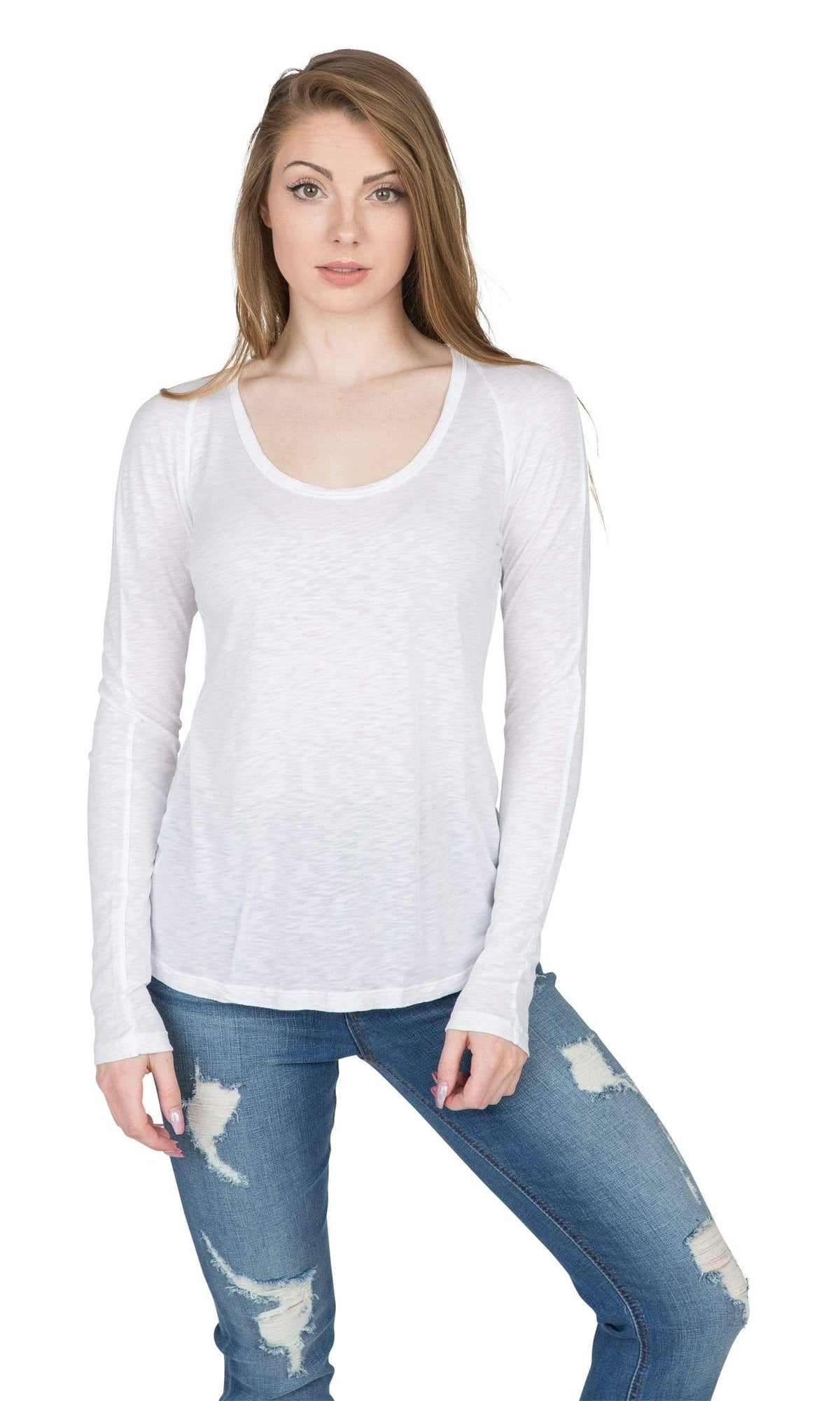 Velvet by Graham &amp; Spencer Oriana Lux Slub Raglan Long Sleeve Top