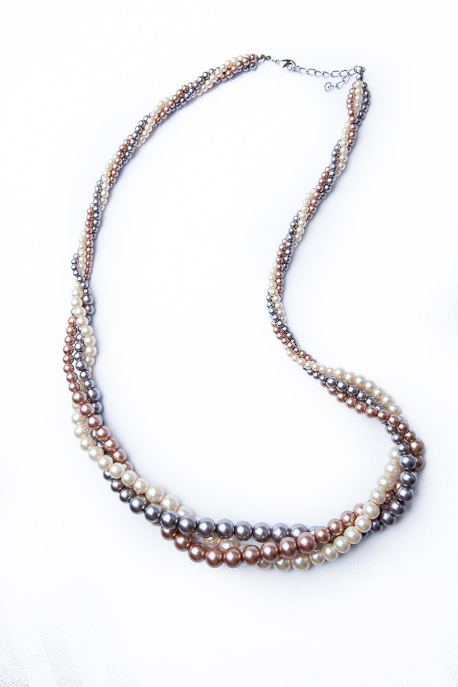 Variegated Pearl Twist Necklace-Vintage Fringe-Vintage Fringe