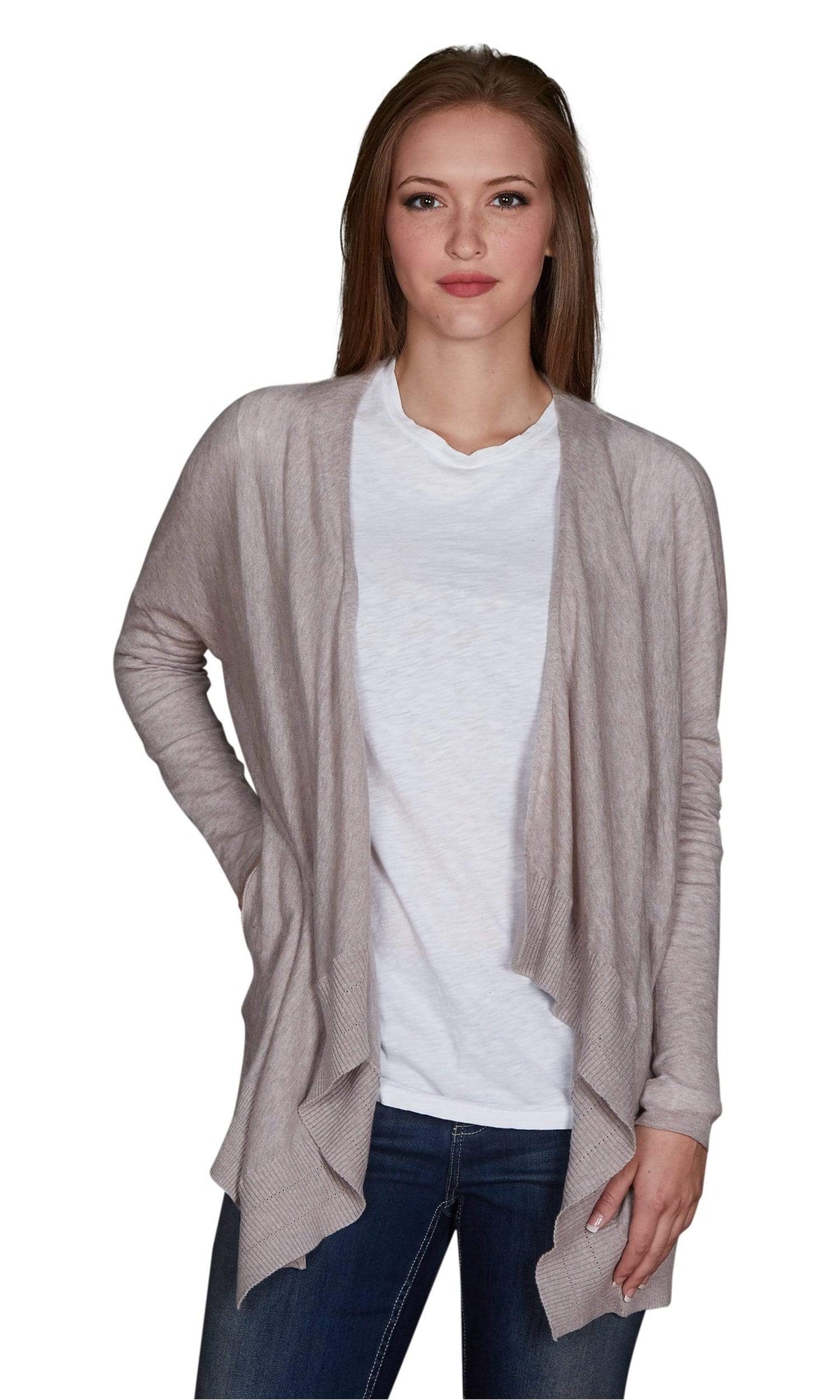Velvet by Graham &amp; Spencer Esmeralda Lux Cotton Drape Cardigan