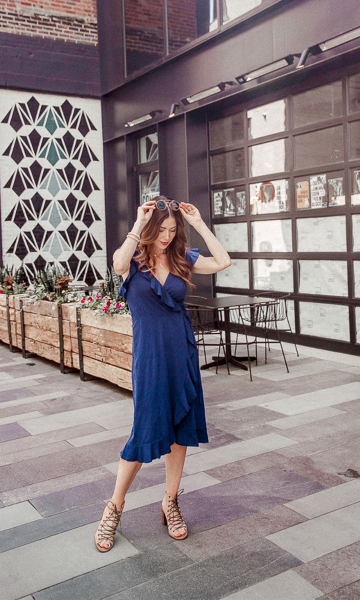 Velvet by Graham &amp; Spencer Sedona Cotton Slub Ruffle Wrap Dress