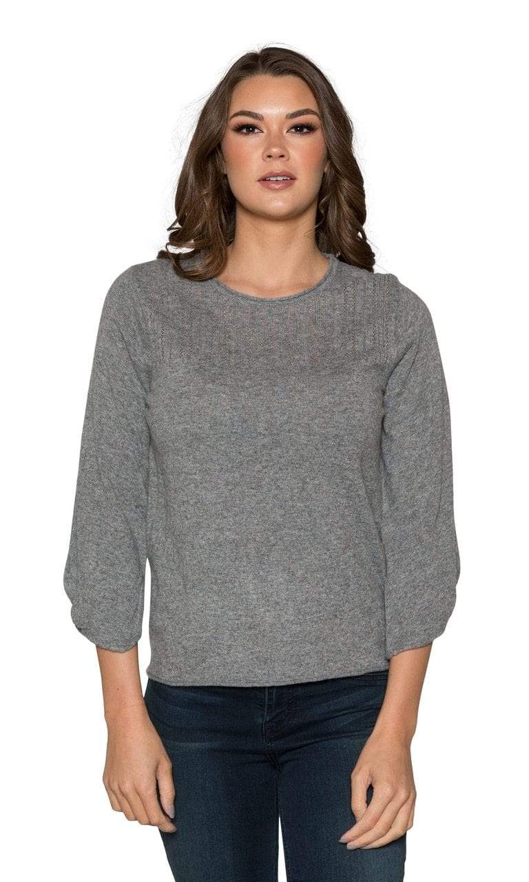 Velvet by Graham &amp; Spencer Makayla Ultra Soft Gathered Sleeve Sweater