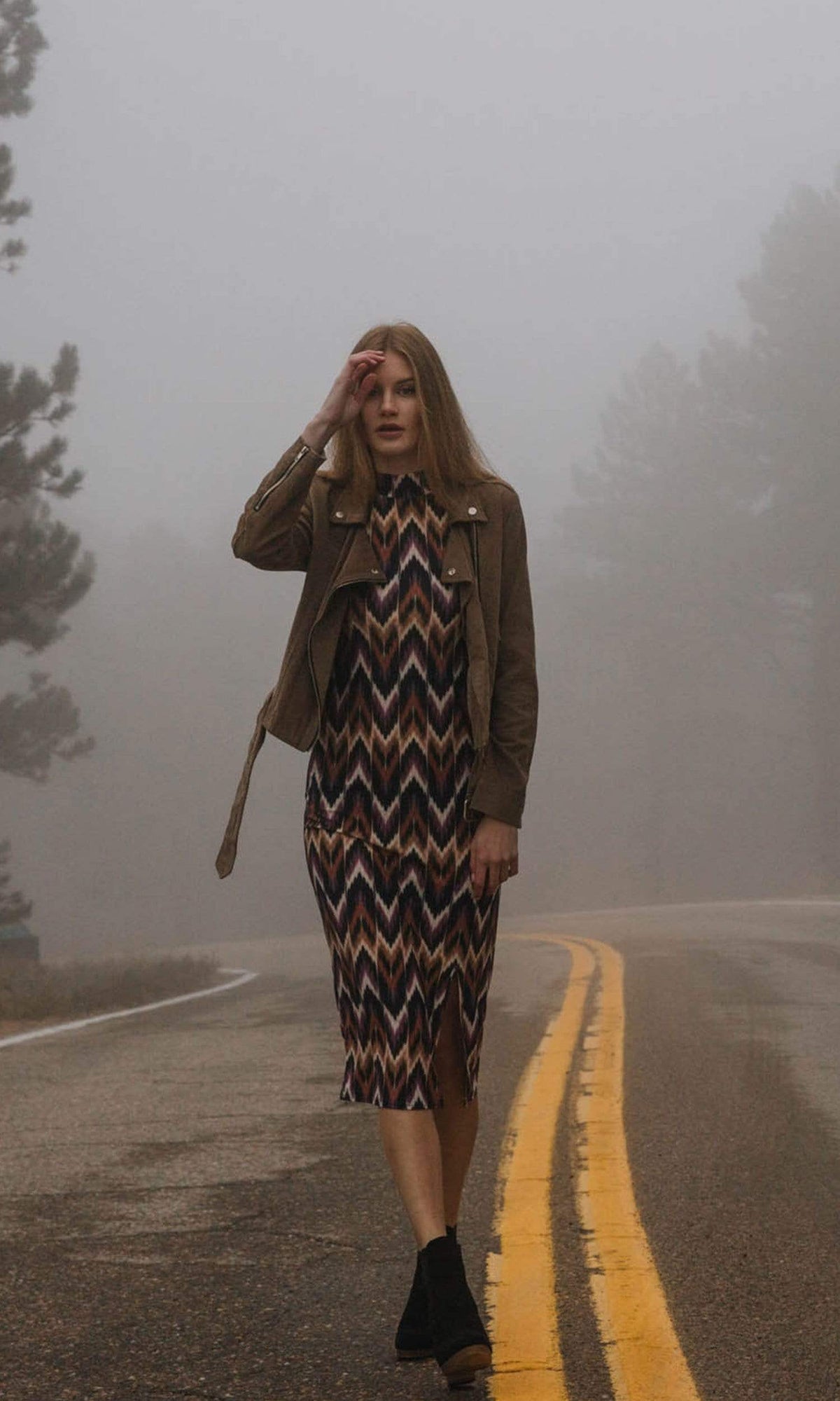 J.O.A. Woven Corduroy Moto Jacket