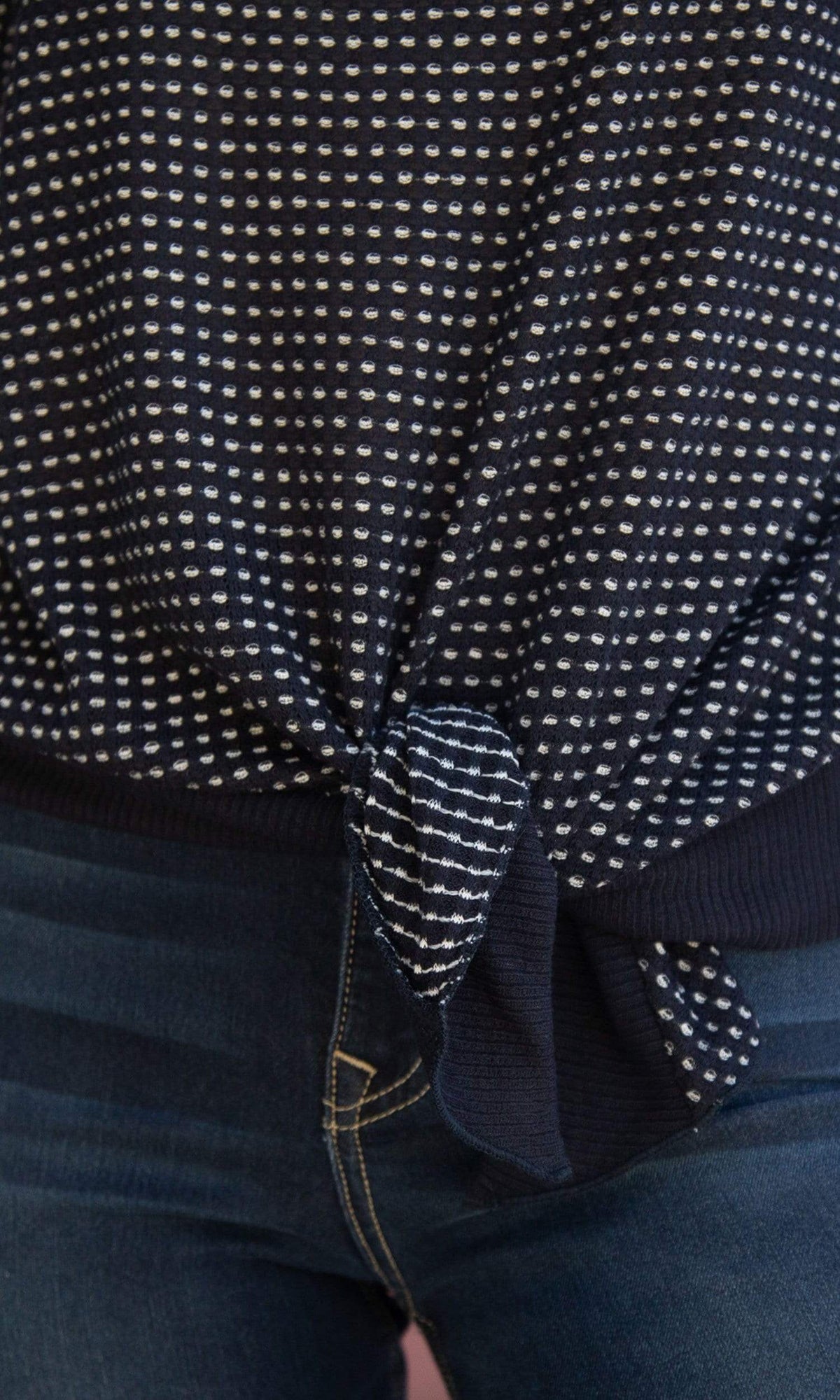 Velvet by Graham &amp; Spencer Matilda Sheer Thermal Knit Tie Top