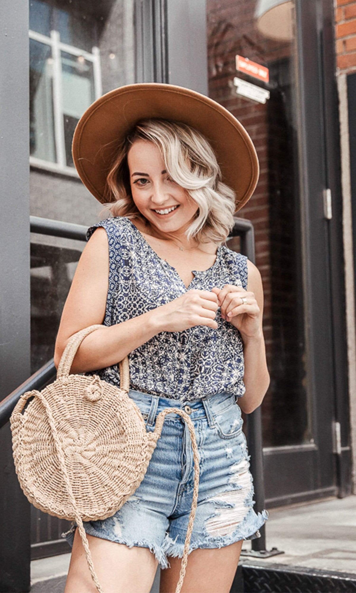 Velvet by Graham &amp; Spencer Smilo Casablanca Print Tank Blouse