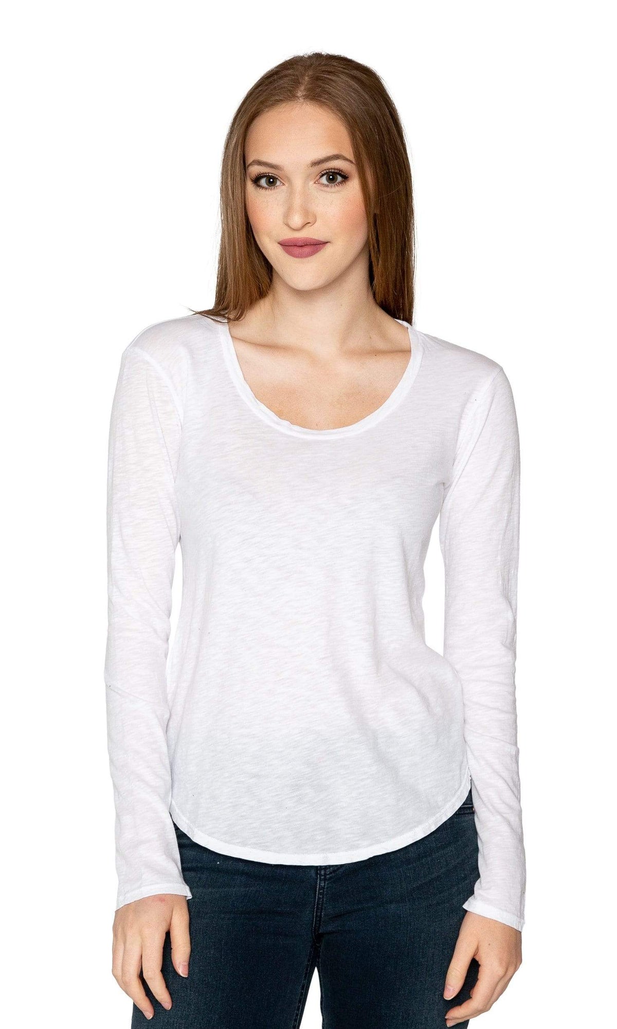 Velvet by Graham &amp; Spencer Adiel Cotton Slub Scoop Neck Top