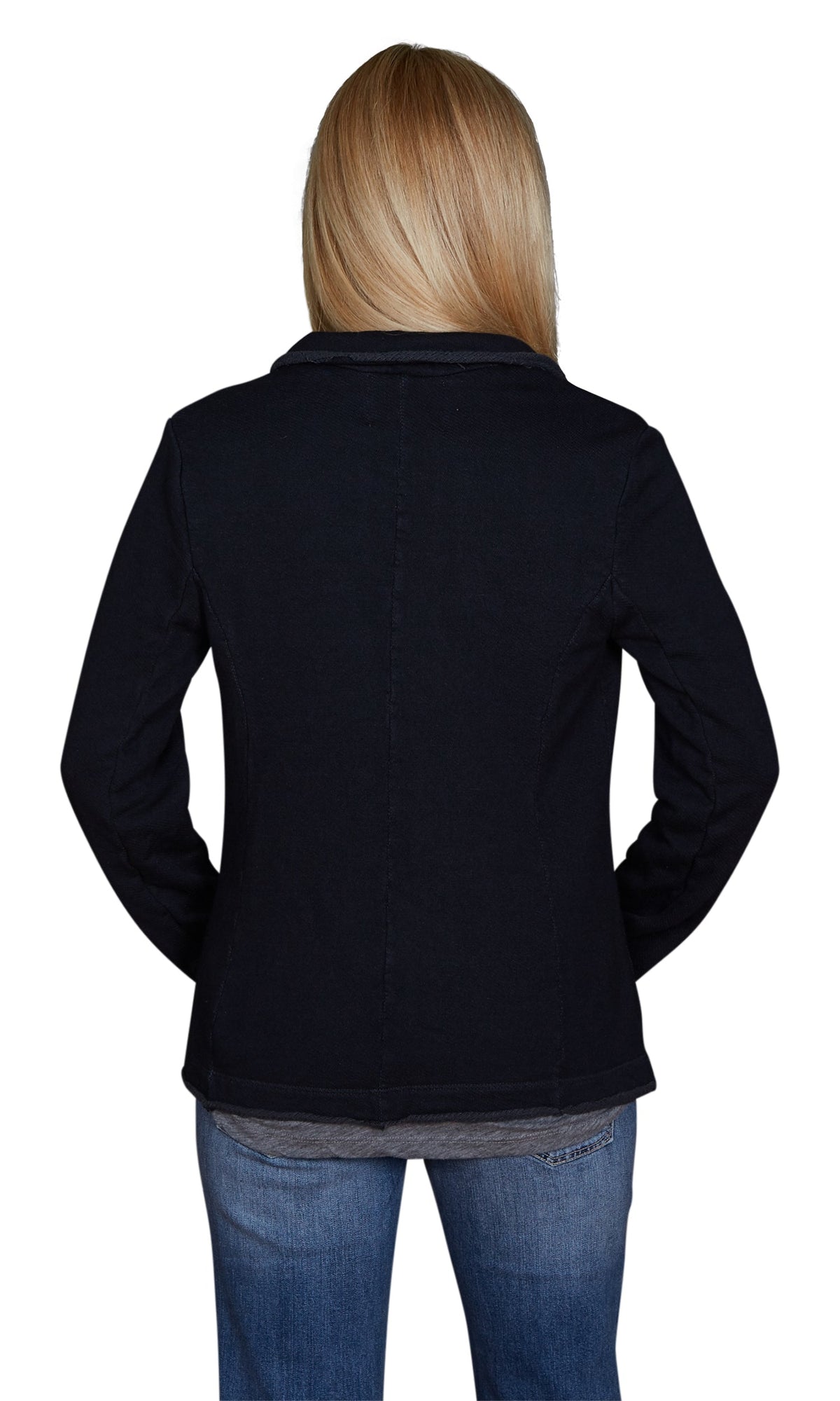 Velvet by Graham &amp; Spencer Alinn Raw Edge French Terry Blazer