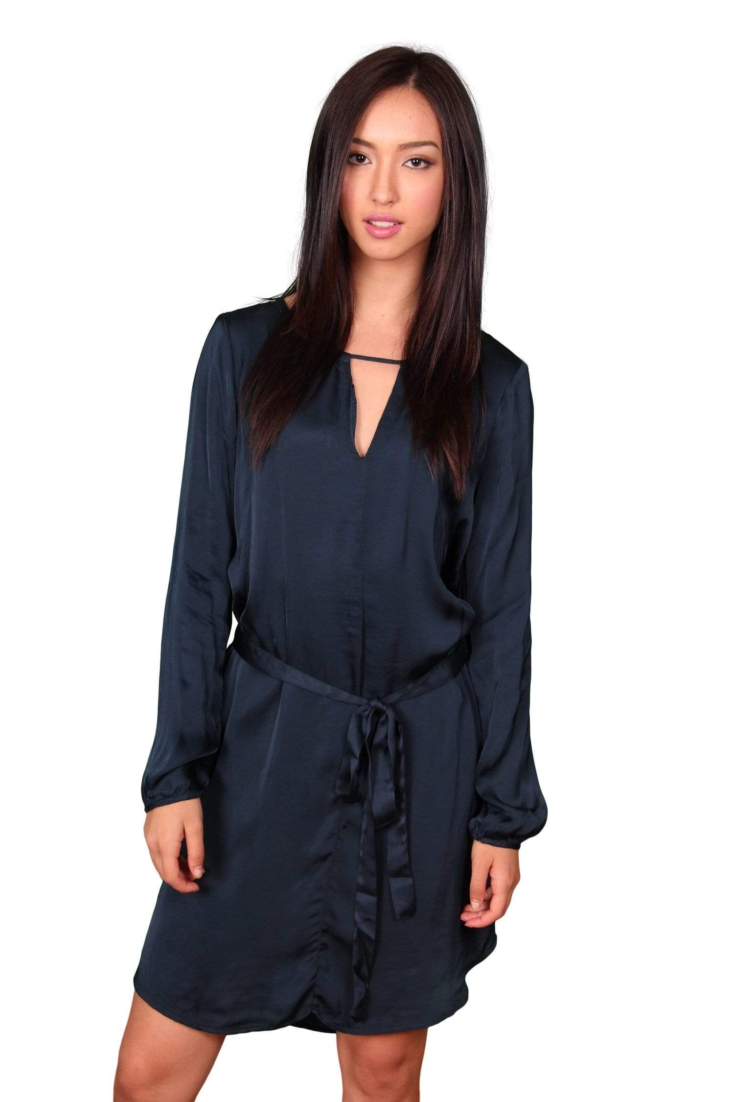 Velvet by Graham & Spencer Amorita Satin V Neck Dress