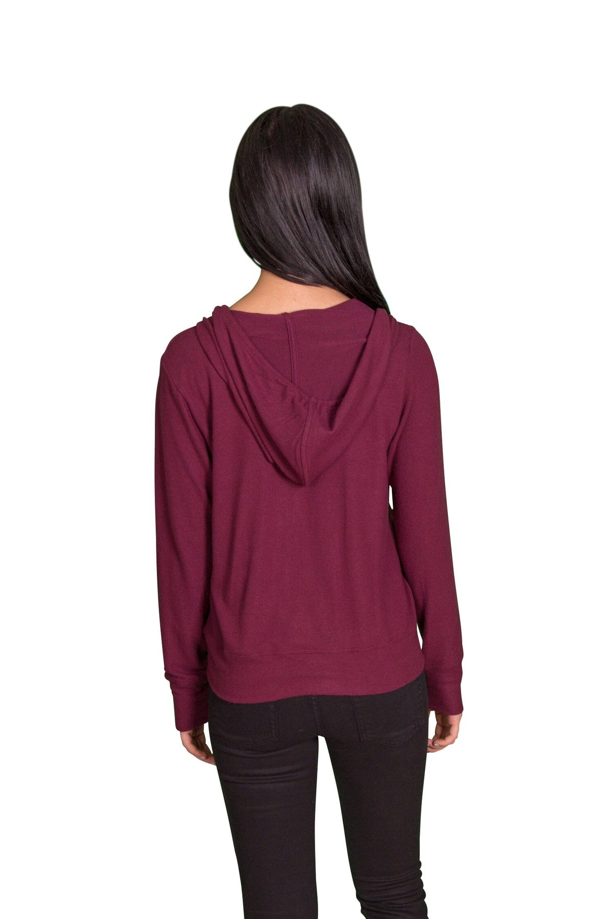 Velvet by Graham &amp; Spencer Aviana Cozy Jersey Zip Up Hoodie