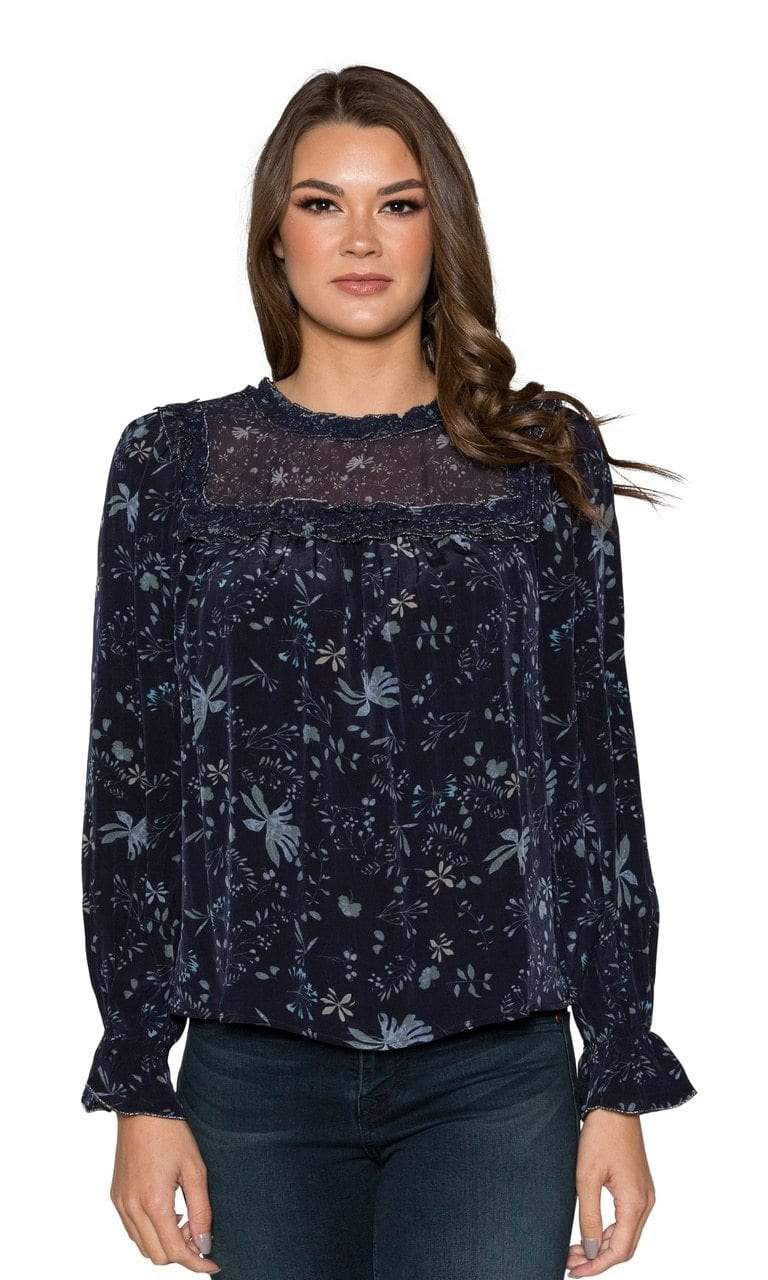 Velvet by Graham &amp; Spencer Malia Floral Print Ruffle Top
