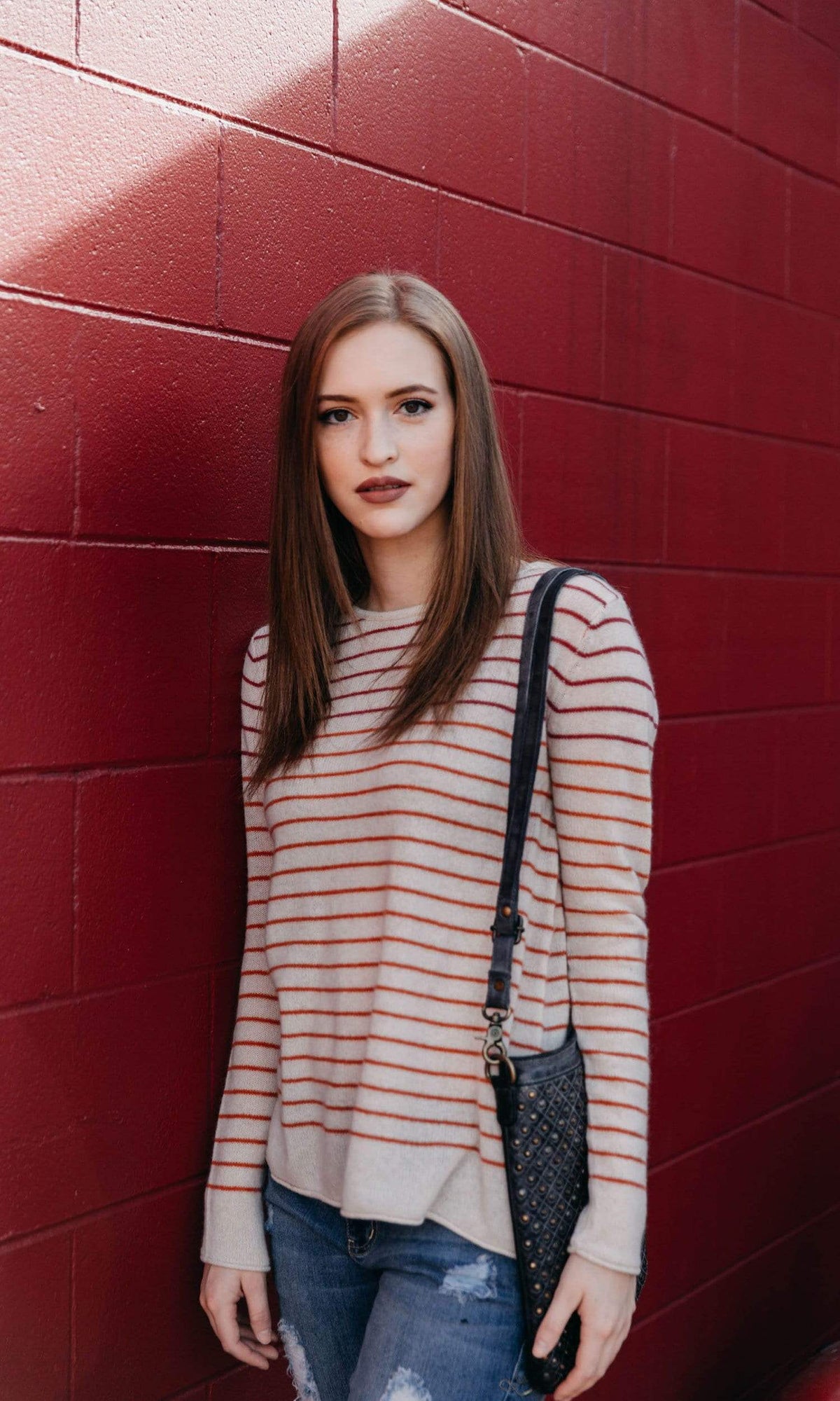 Velvet by Graham &amp; Spencer Adarah Striped Cashmere Sweater