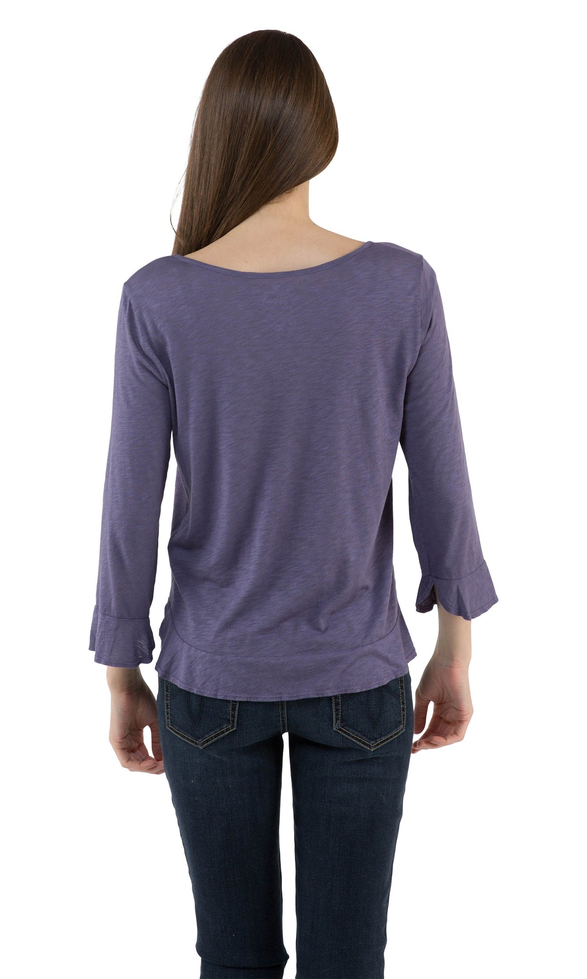 Velvet by Graham &amp; Spencer Aldora Ruffle Lux Slub Top