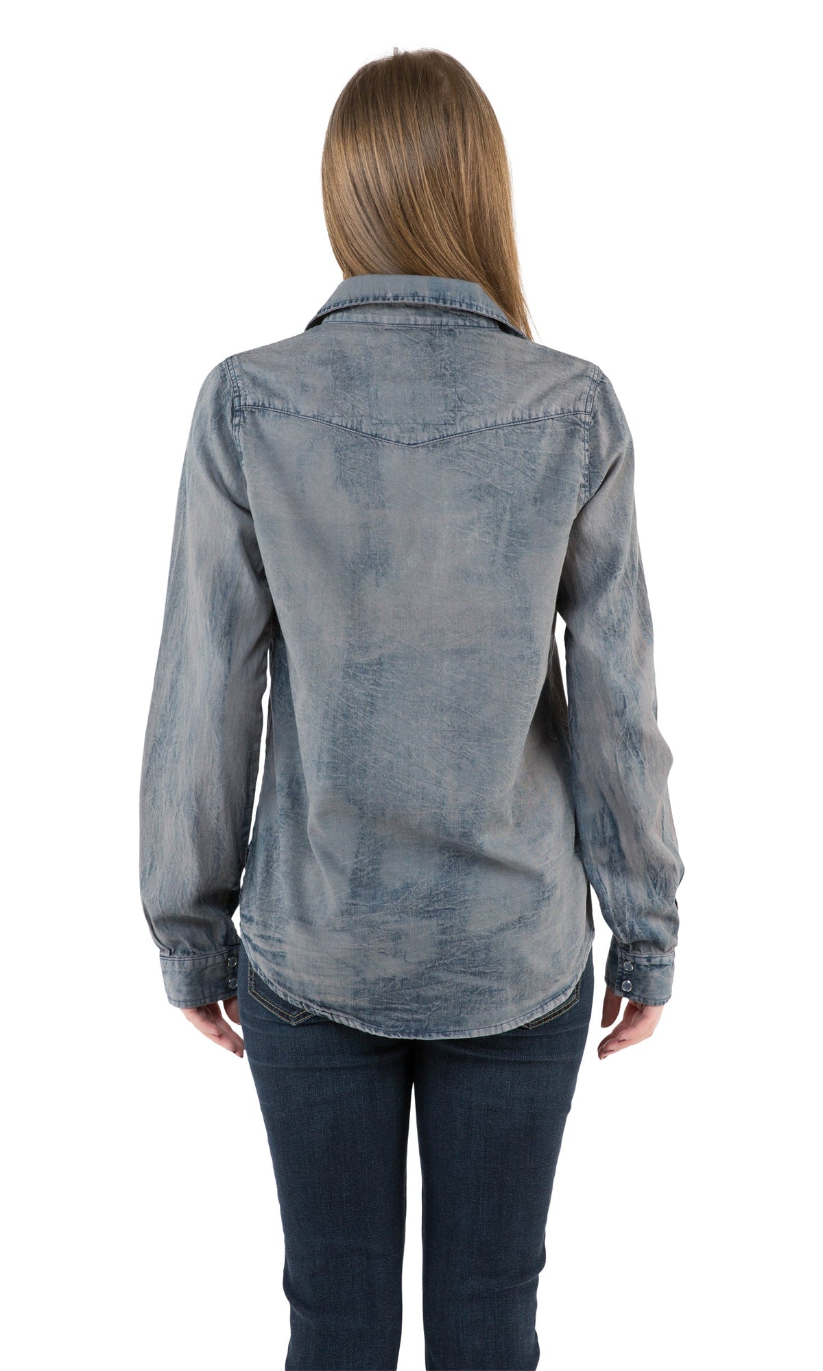 Nu Vintage Grey Button Up with Patches